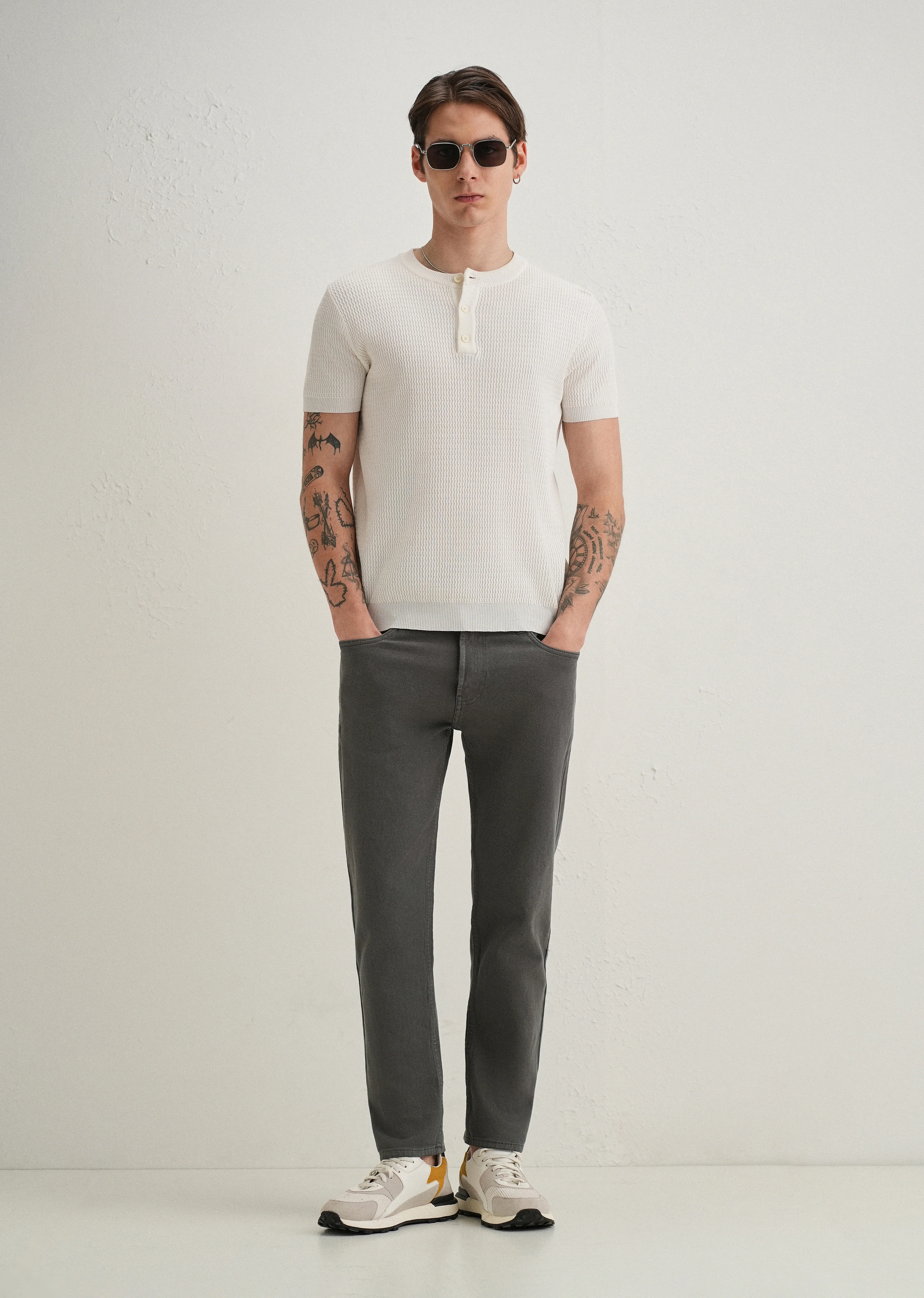 Grey Ankle Slim Fit Denim - Image 6