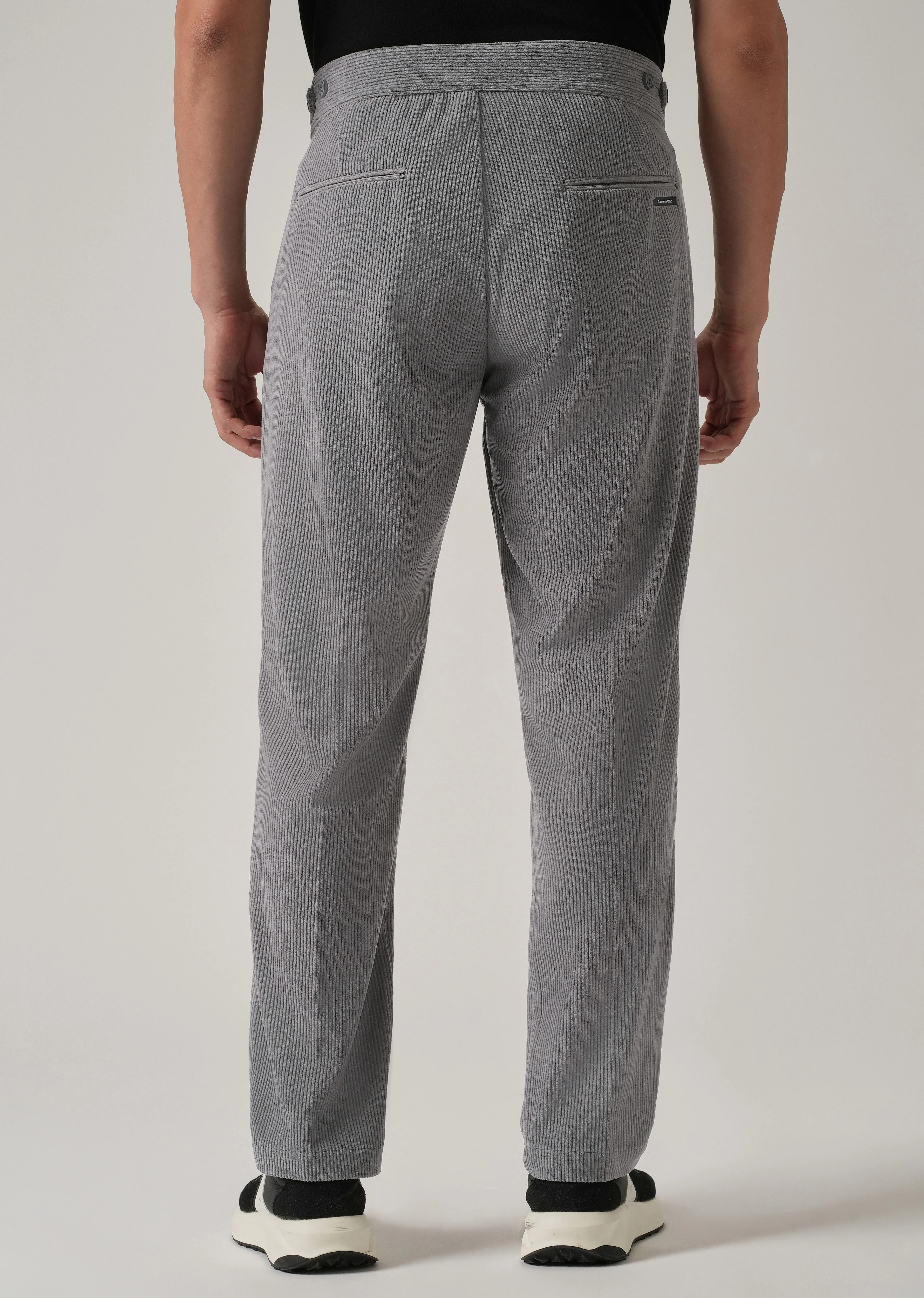 Grey Corduroy Gurkha Pants - Image 2