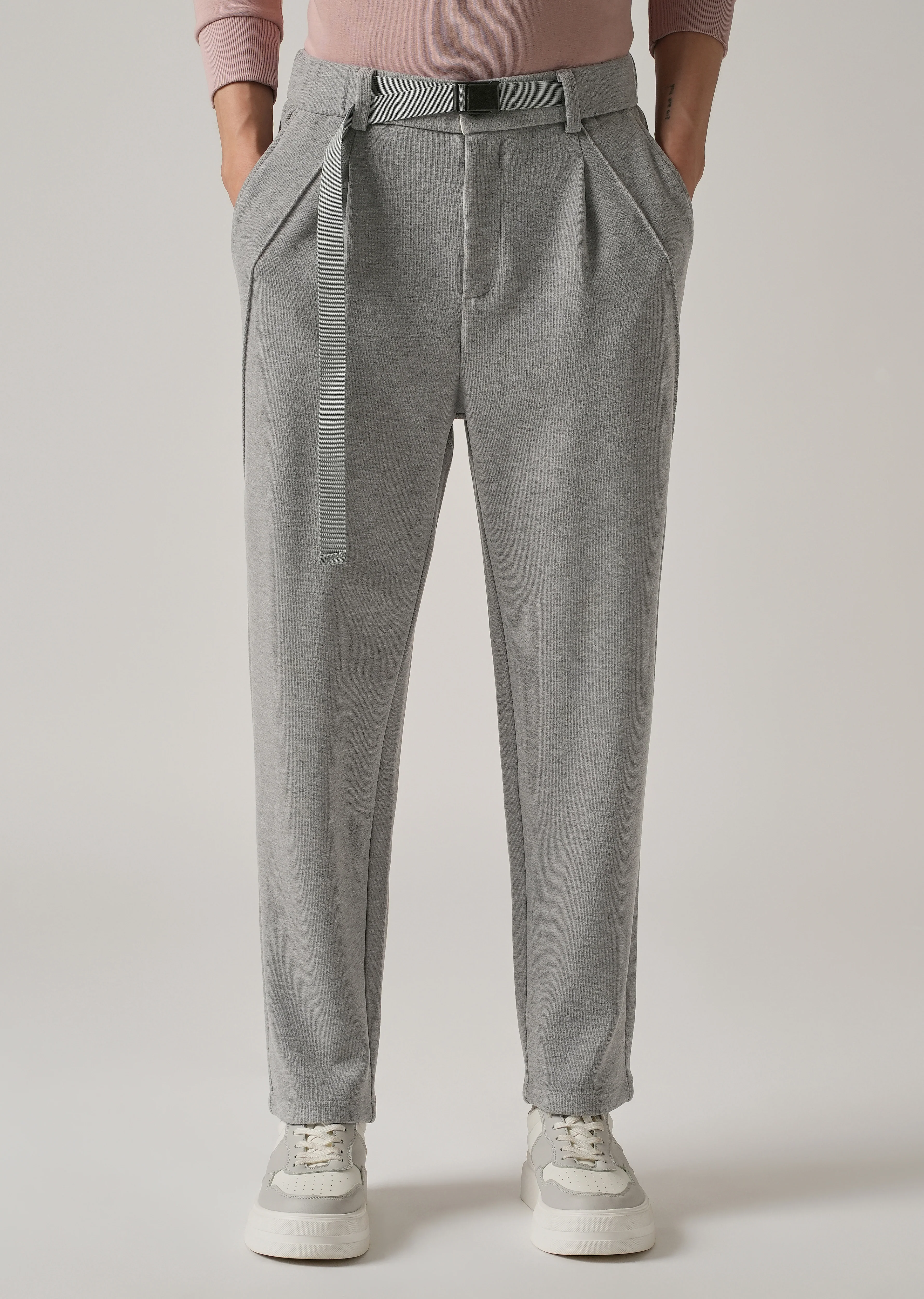 Grey Corduroy Relaxed Fit Pant - Image 7