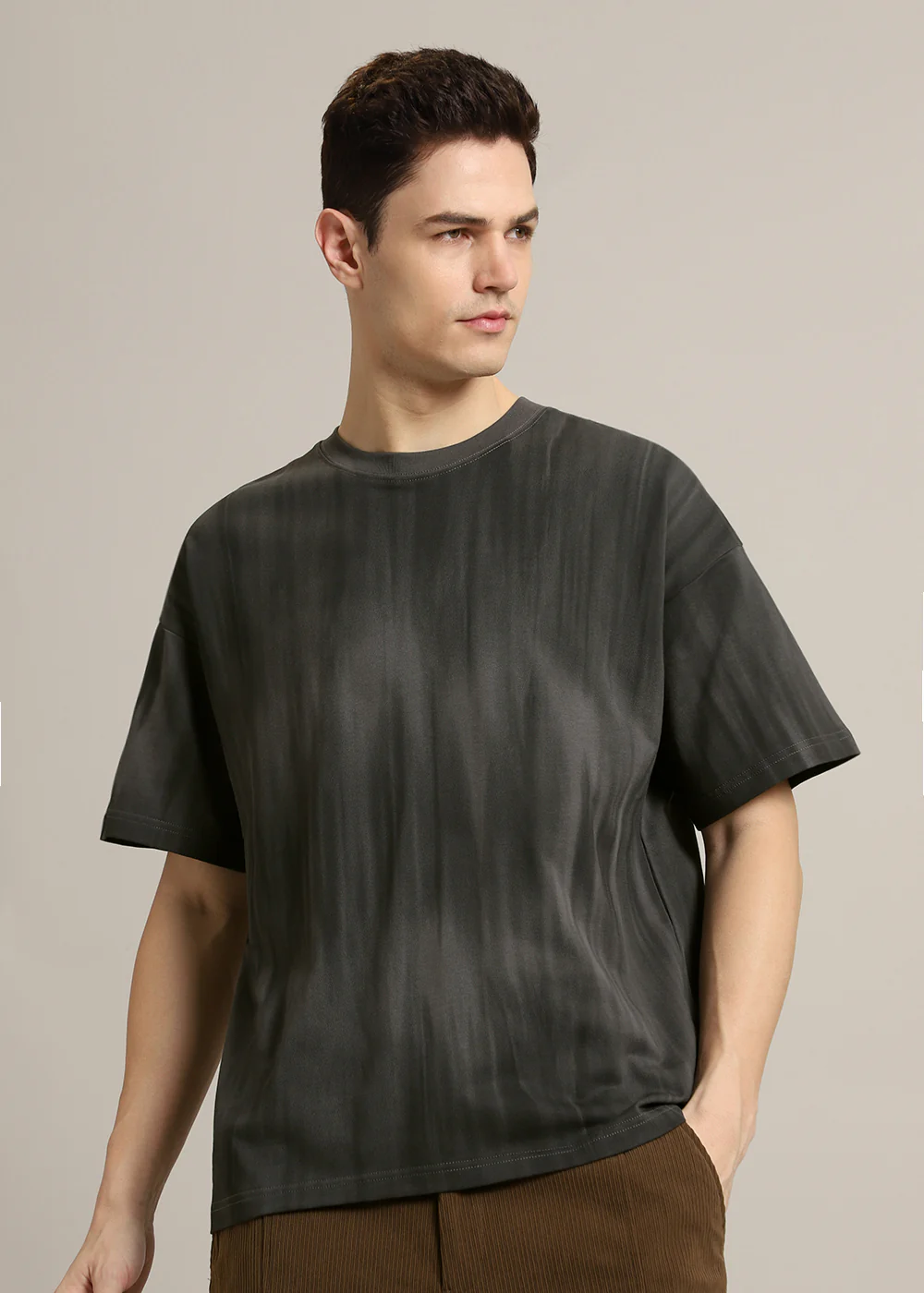 Grey Gradient Oversized T-shirt - Image 3