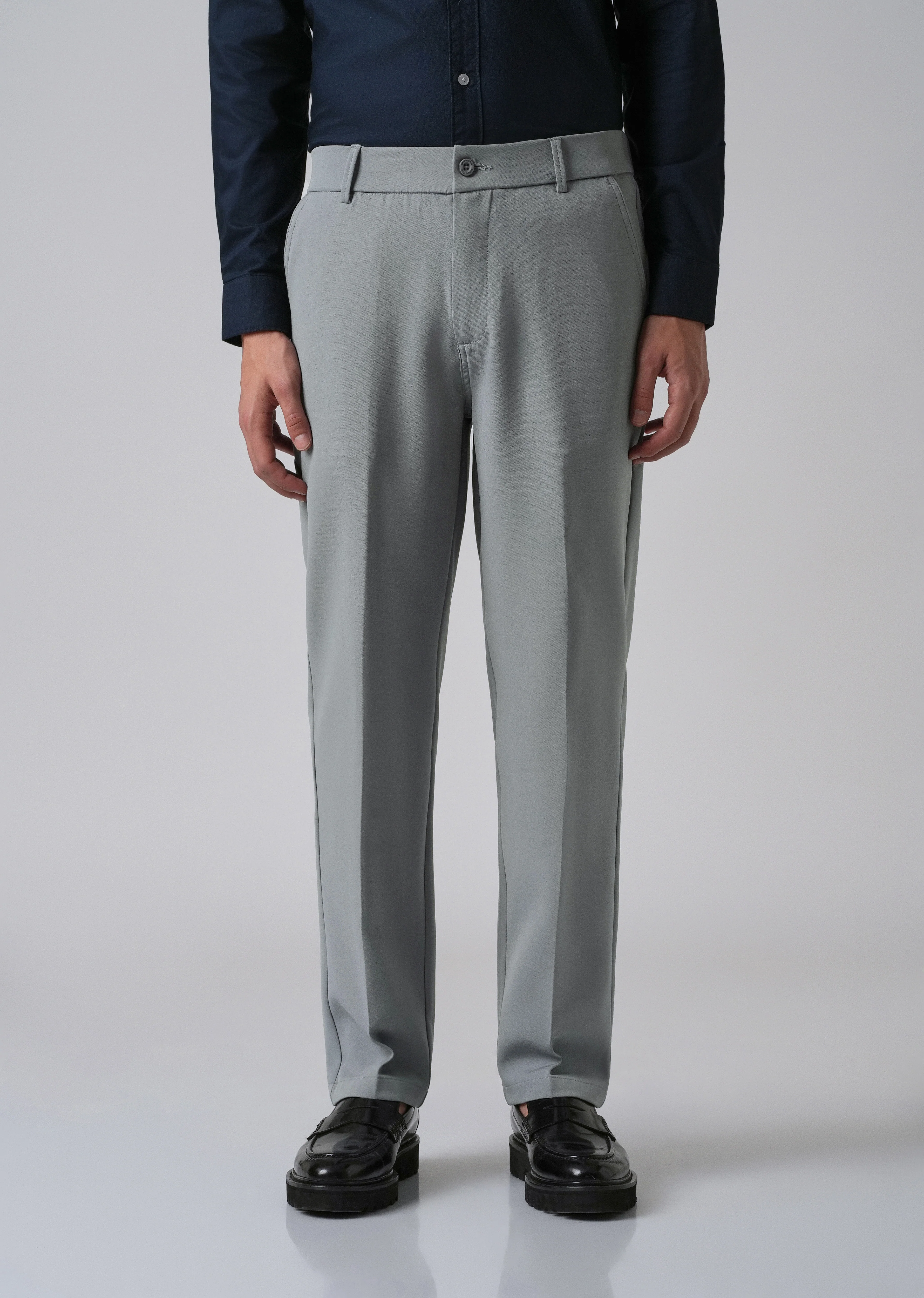 Grey Relaxed Fit Trousers - Image 3