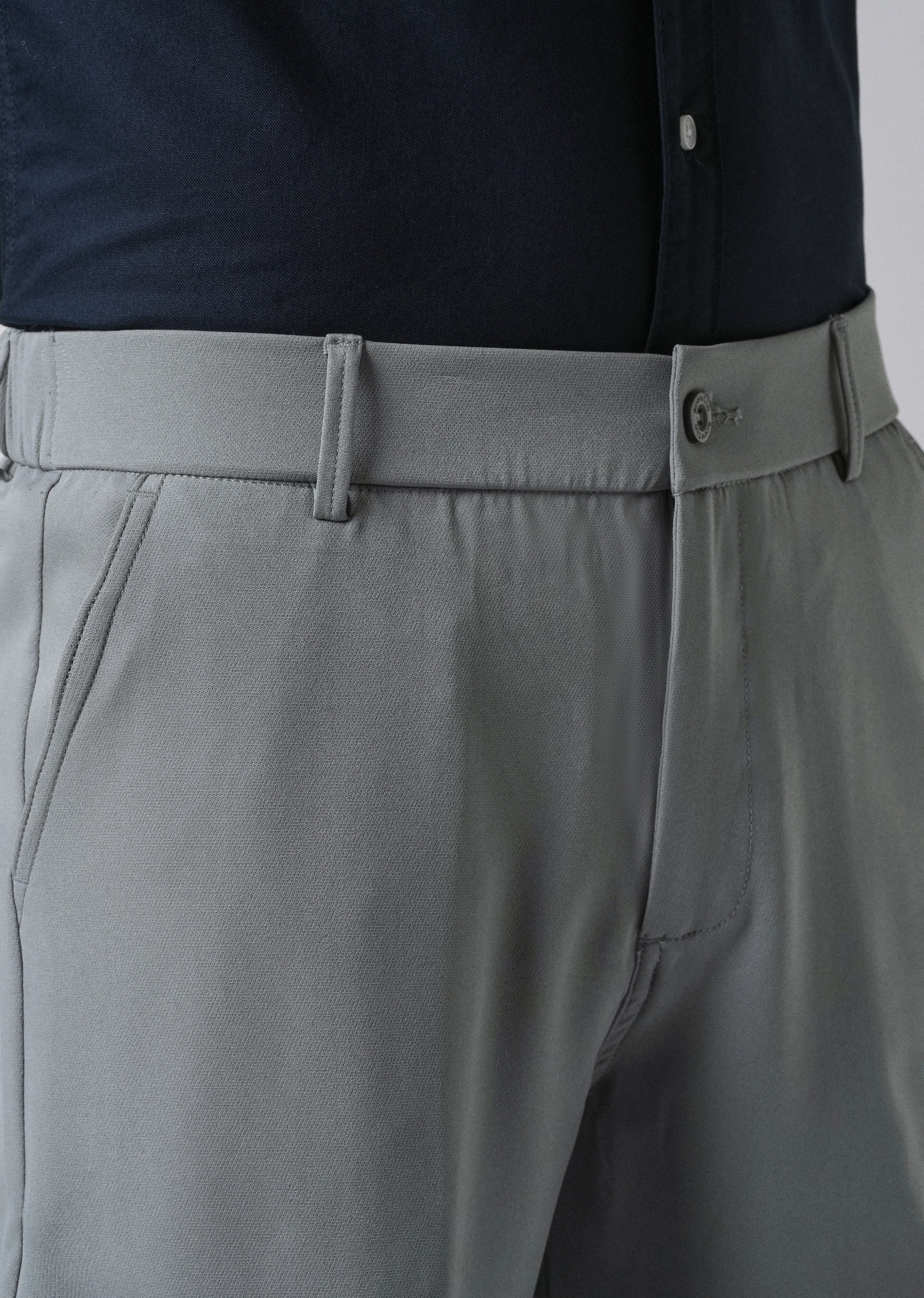 Grey Relaxed Fit Trousers - Image 5
