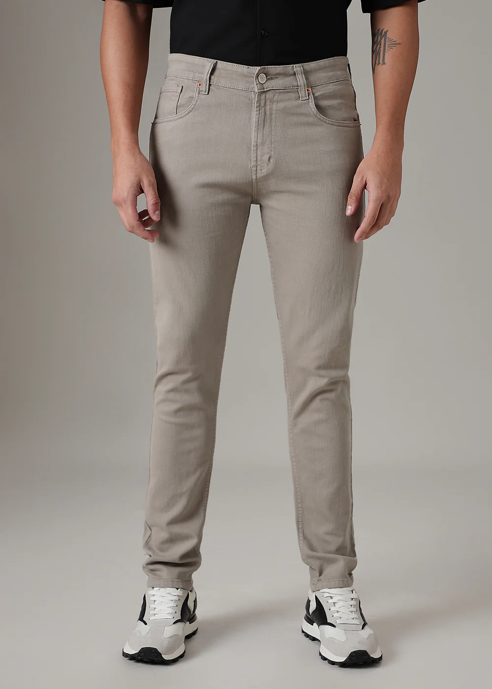Grey Slim Fit Denim - Image 3