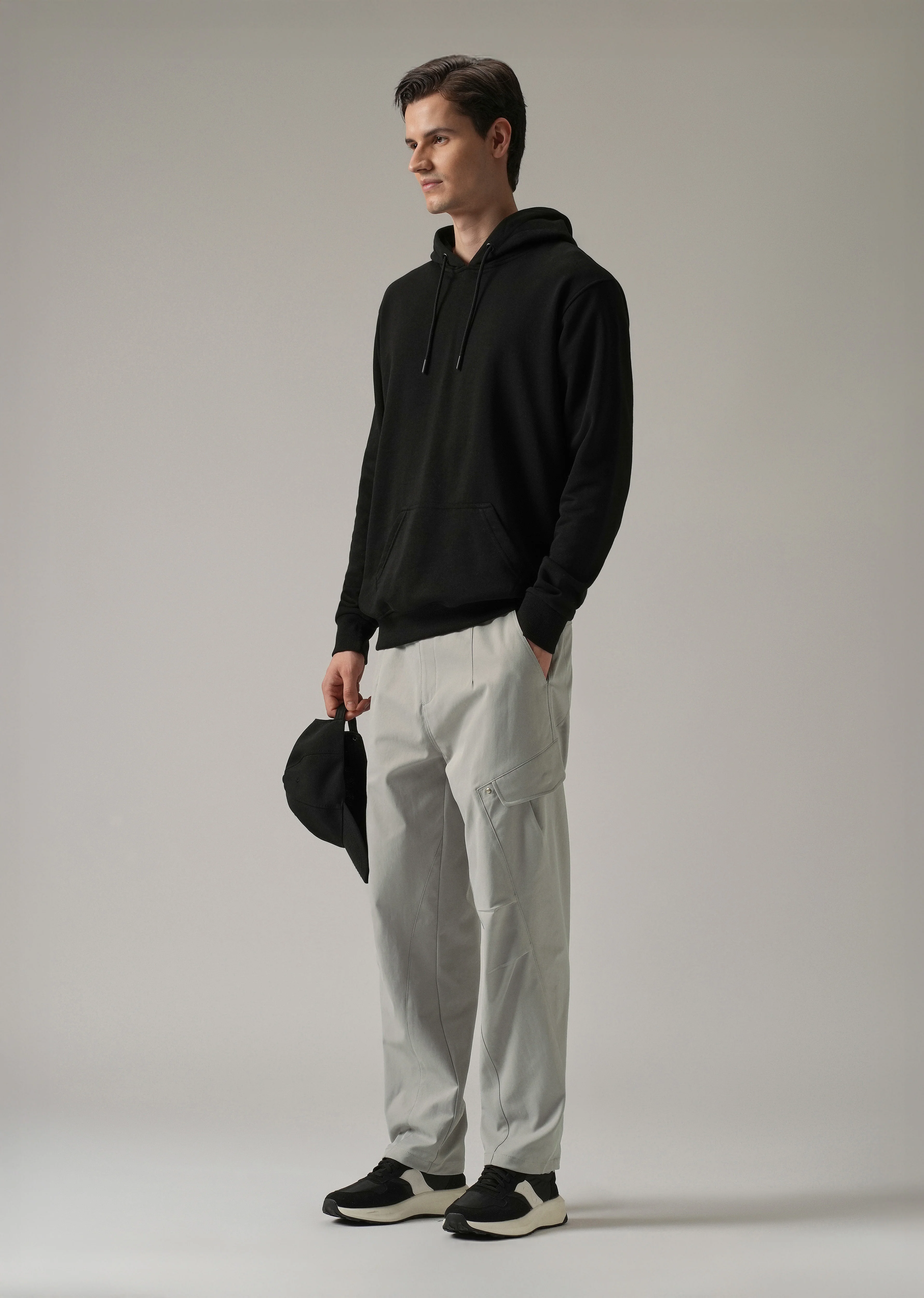 Grey Stone Wash Cargo Pants - Image 6