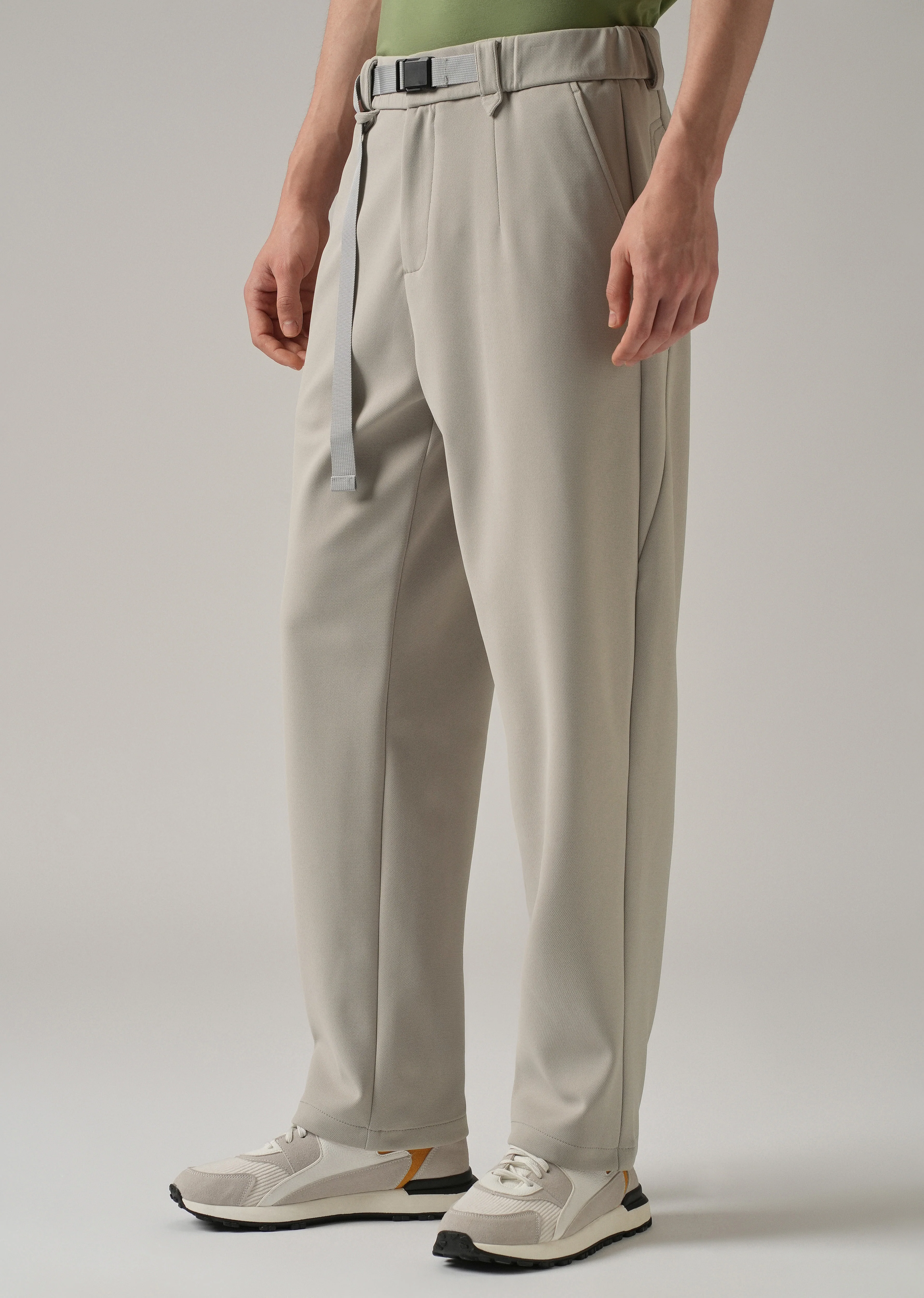 Grey Stretch Elasticated Pant - Image 4