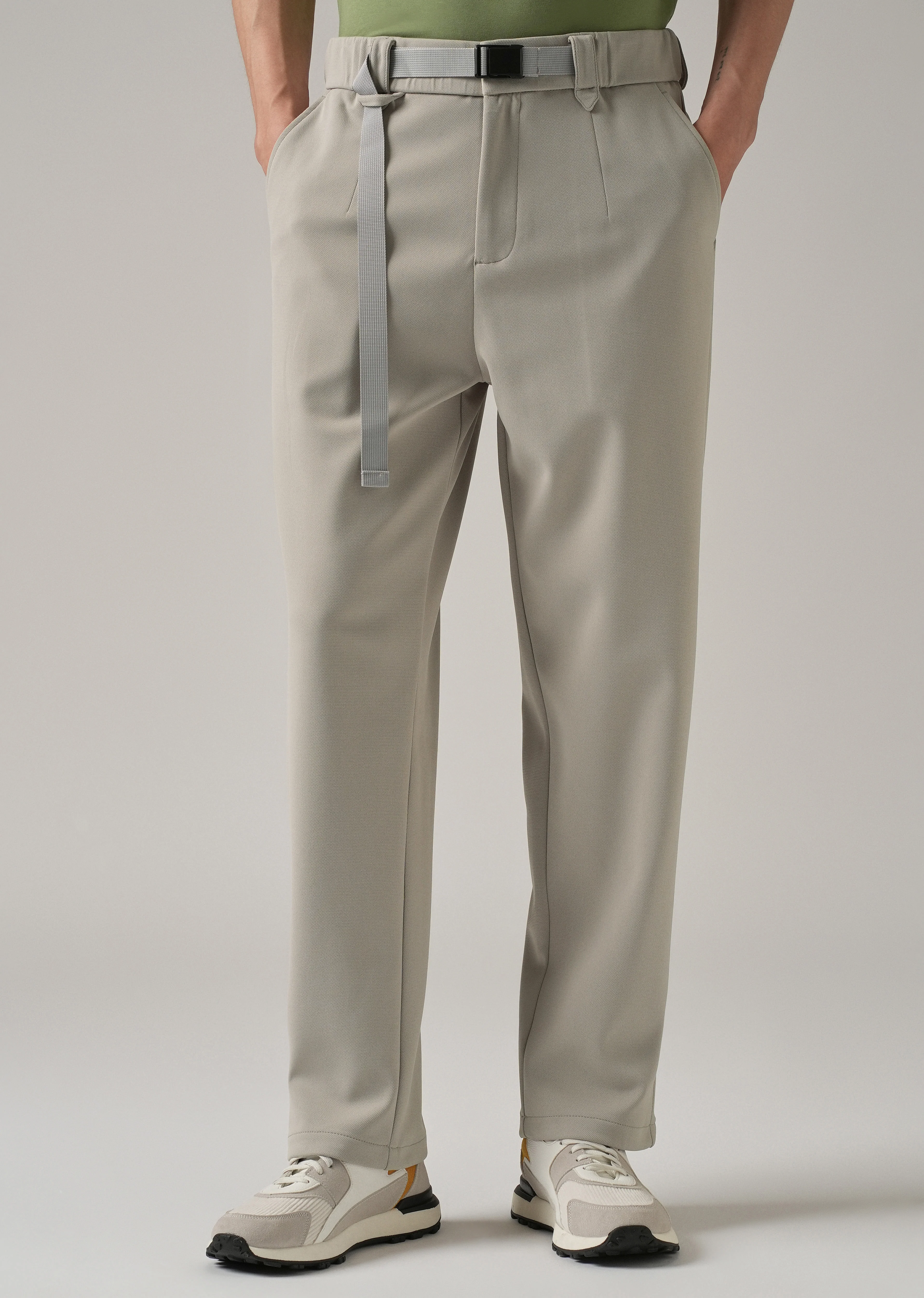 Grey Stretch Elasticated Pant - Image 7
