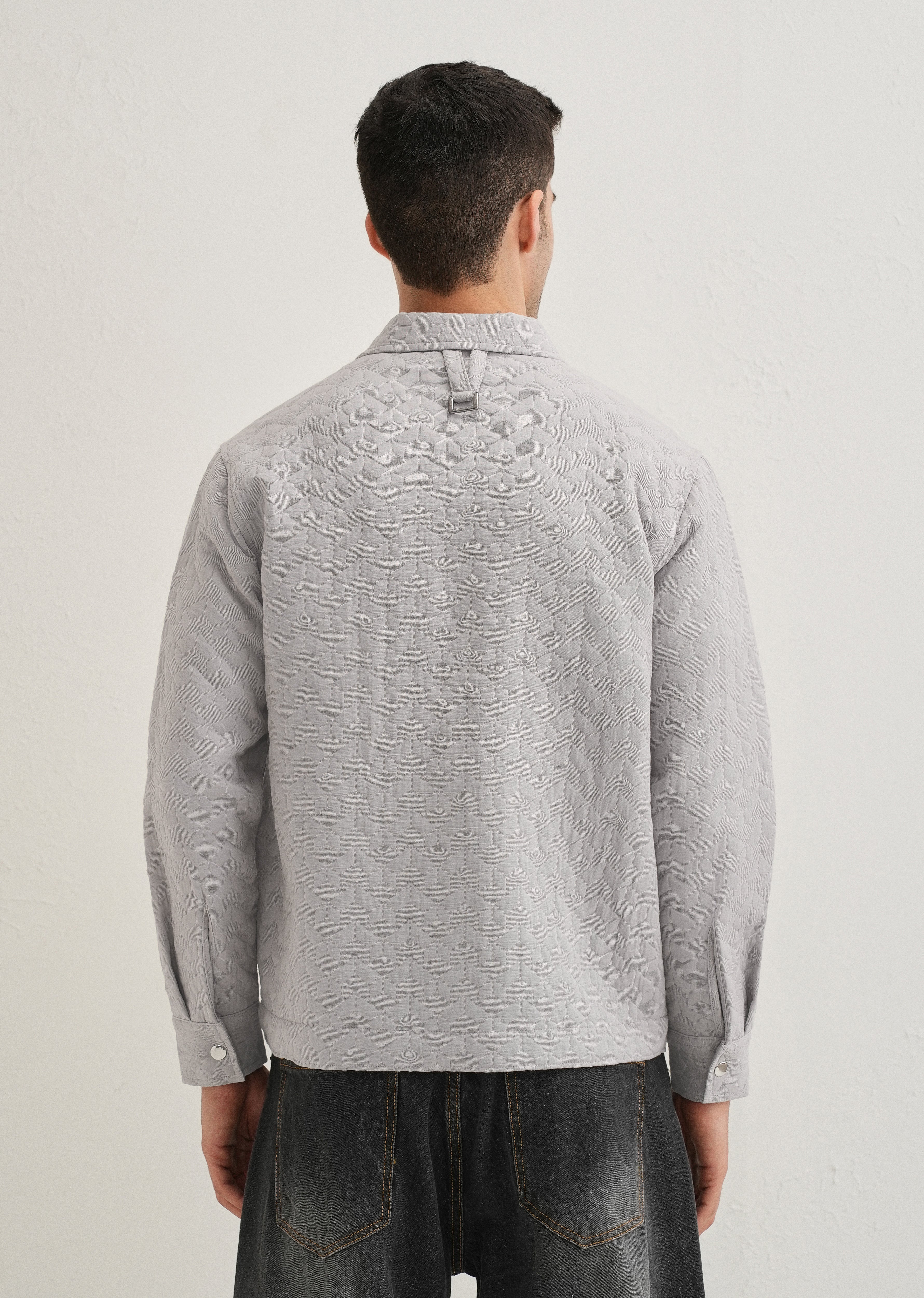 Grey Utility Shacket - Image 4