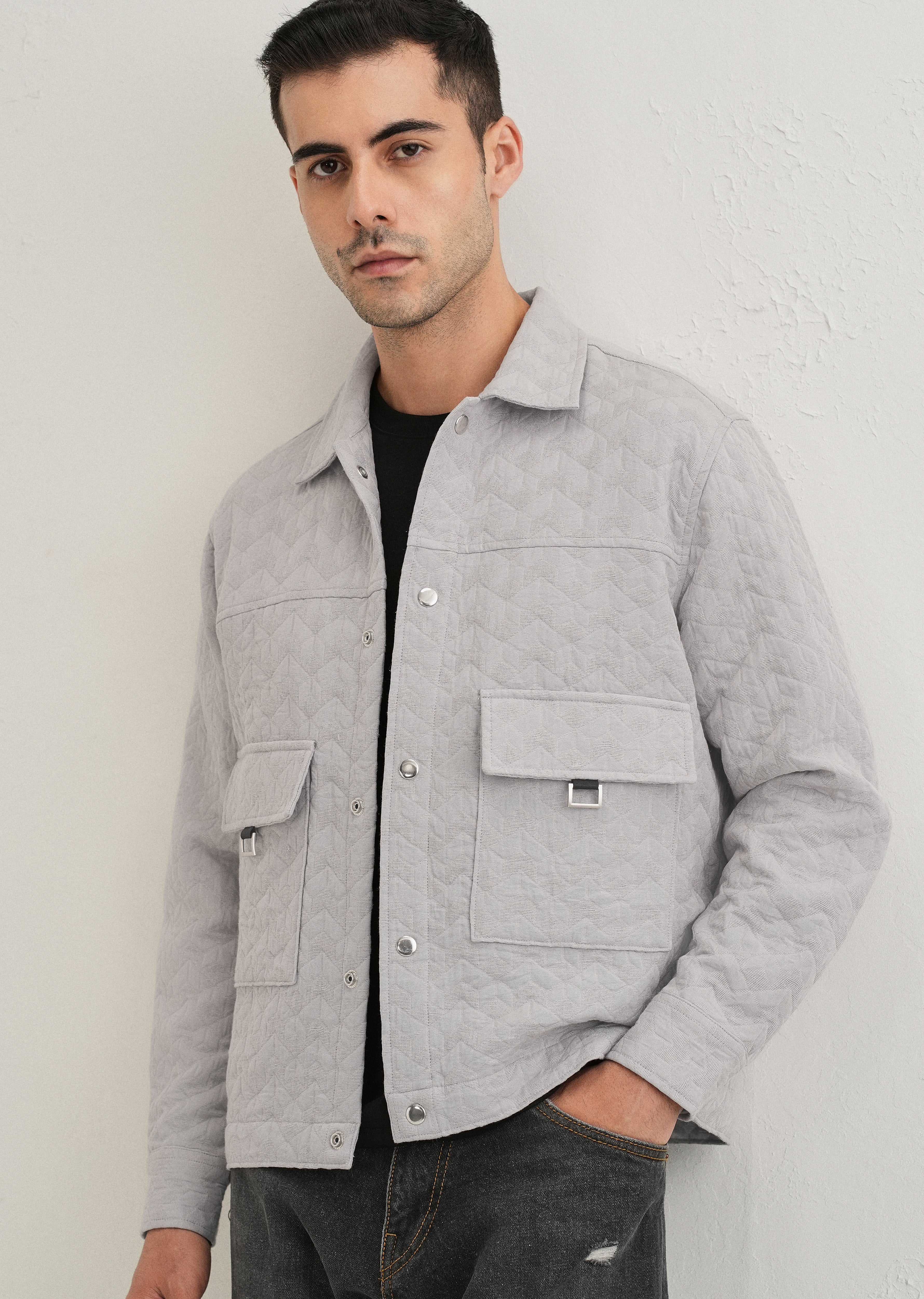 Grey Utility Shacket - Image 7