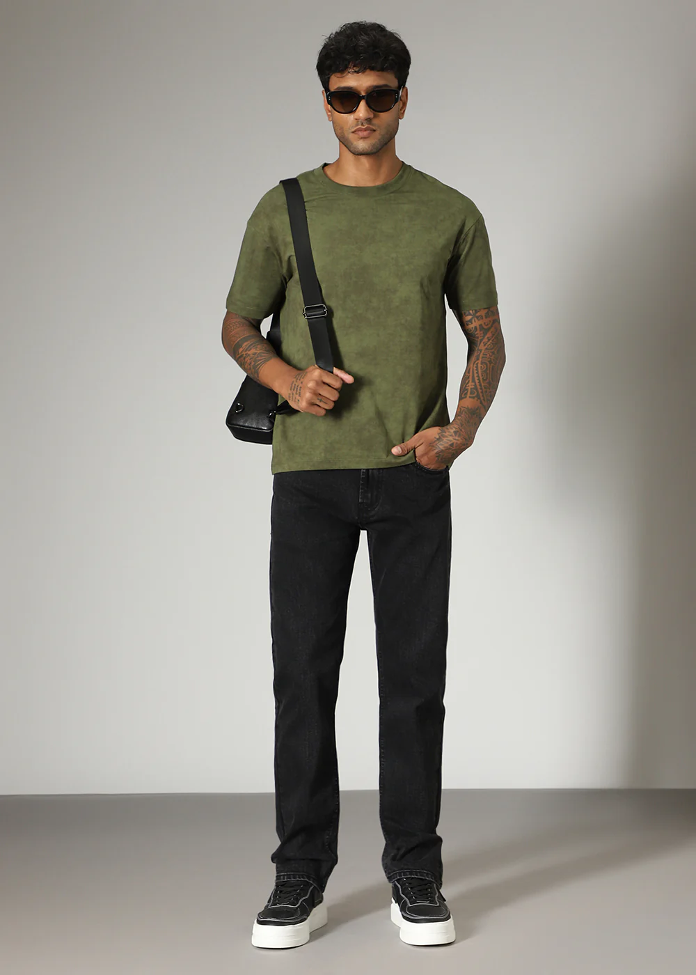 Grunge Black Straight Fit Denim - Image 7