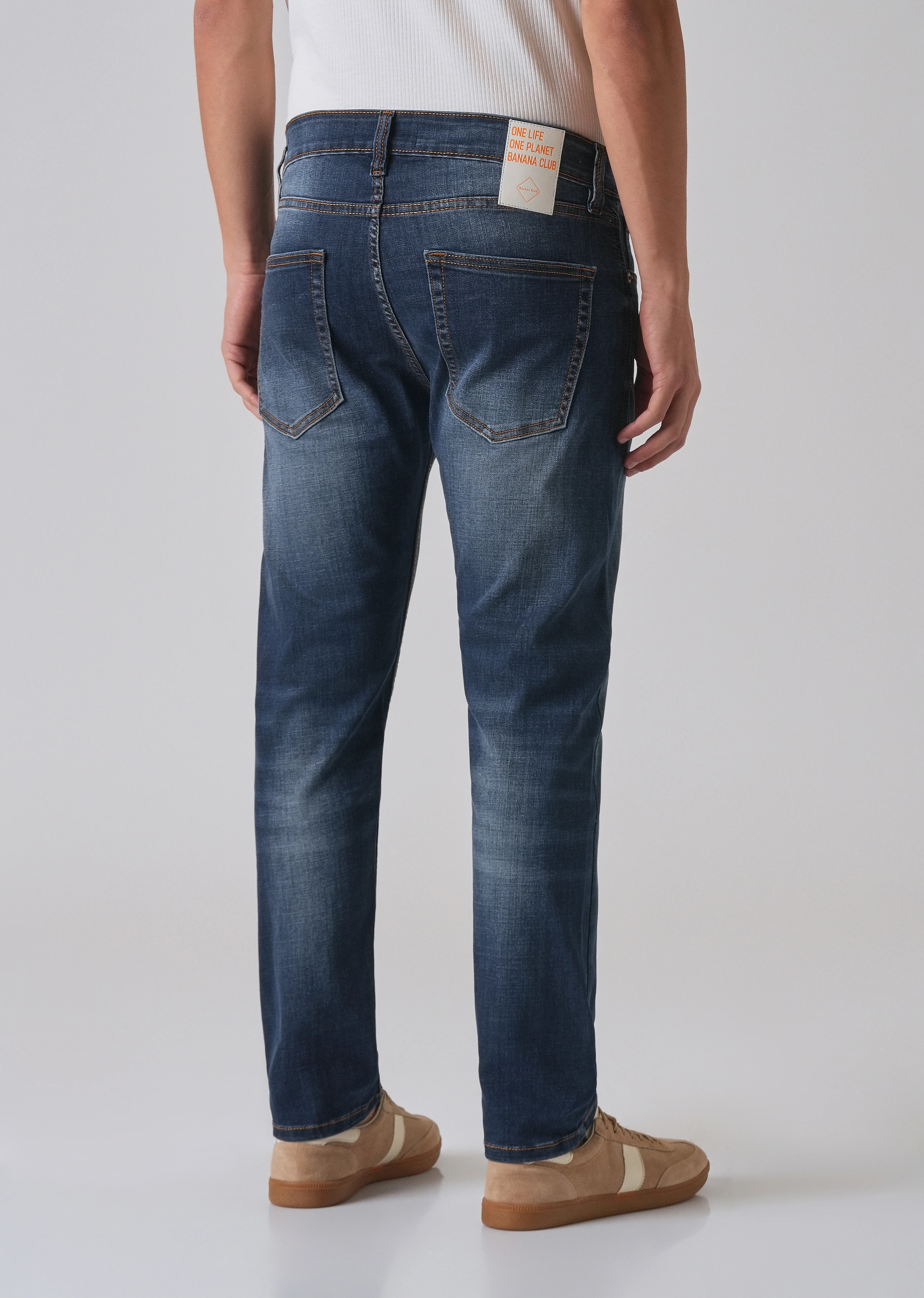 Grunge Blue Slim fit Jeans - Image 2