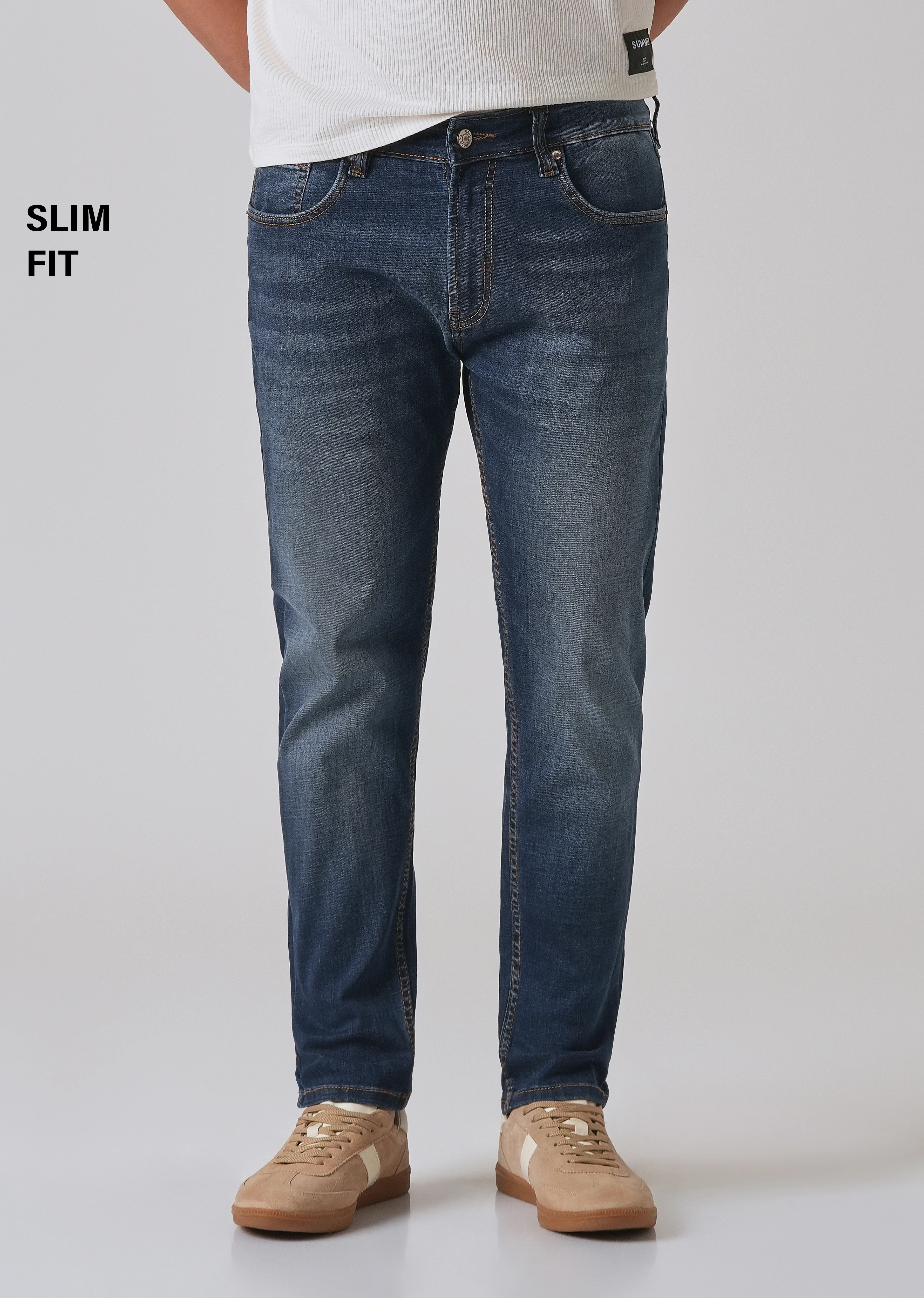 Grunge Blue Slim fit Jeans - Image 7