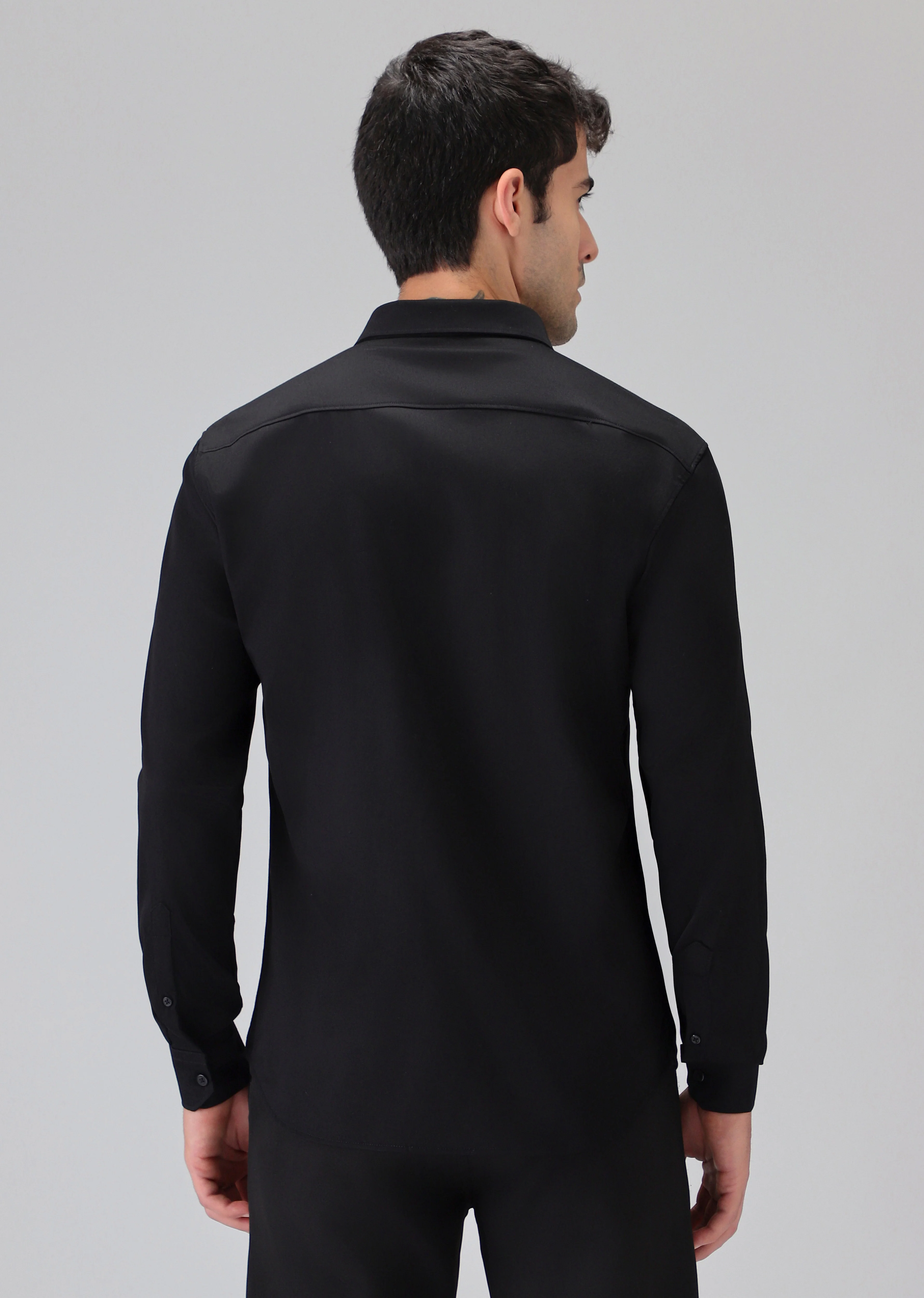 Hand Crafted Black Designer Shirt - Image 2