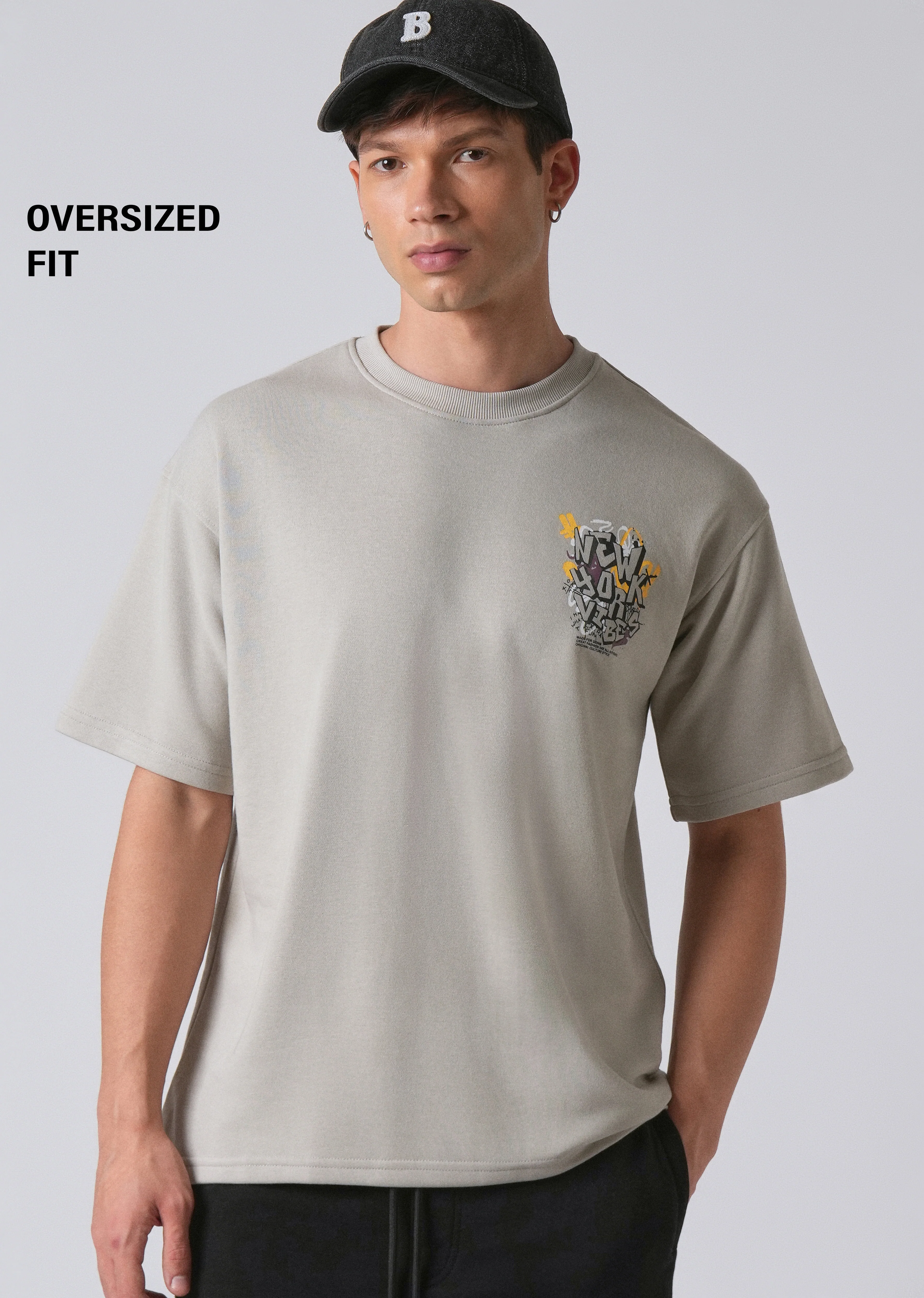 Heather Grey Oversized T-shirt - Image 7
