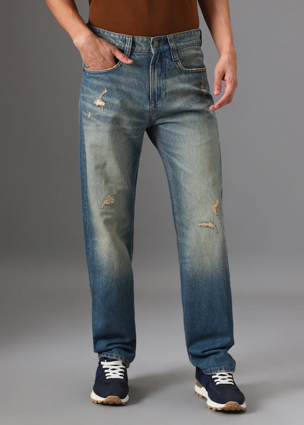 Heritage Blue Straight fit Jeans - Image 3