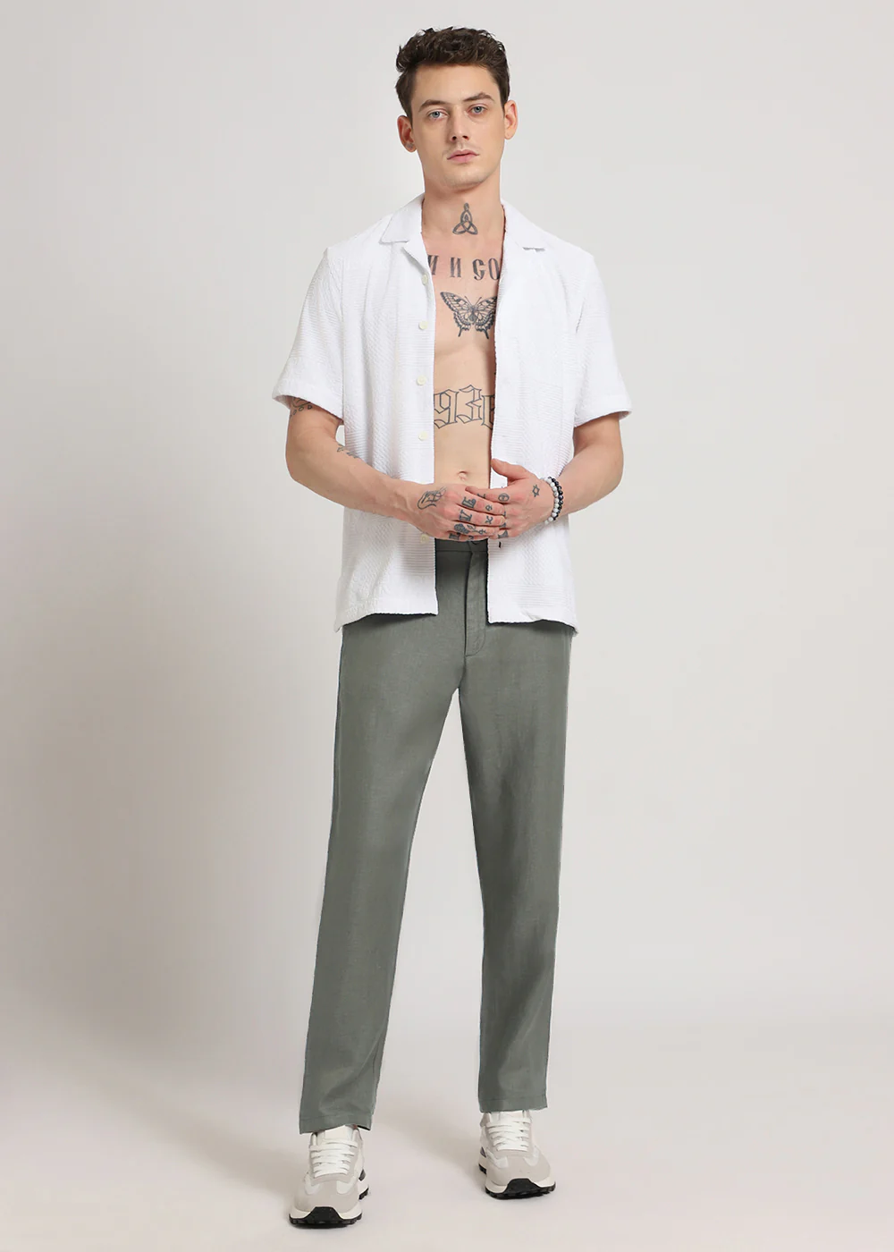 Hunter Green Linen Pant - Image 5