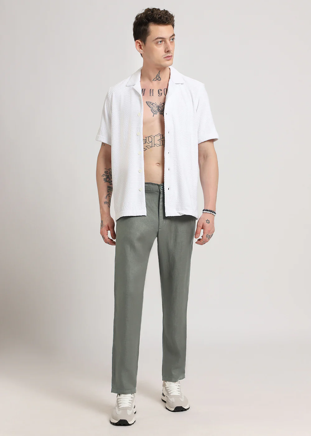 Hunter Green Linen Pant - Image 7