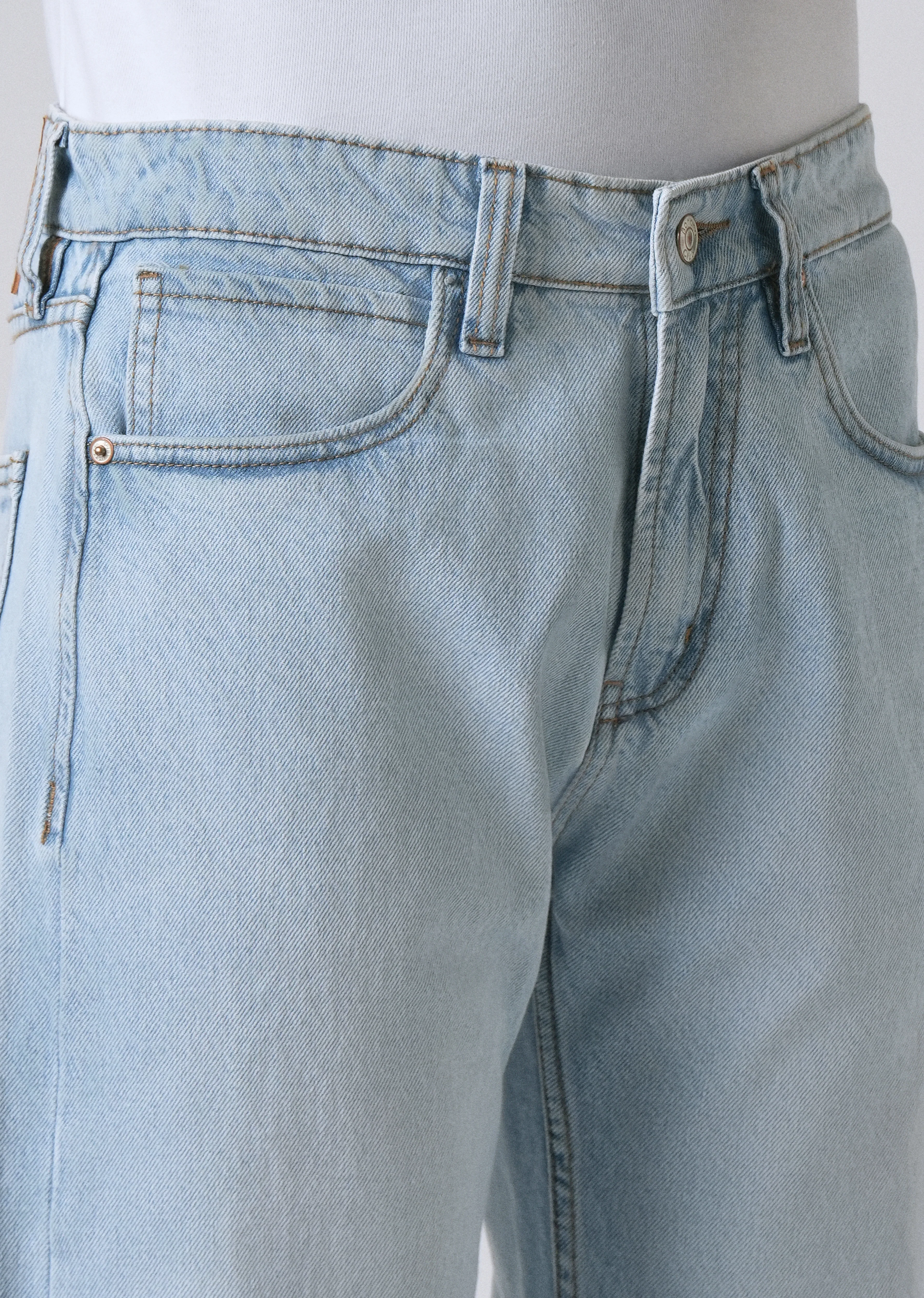 Ice Blue Straight Fit Denim - Image 5