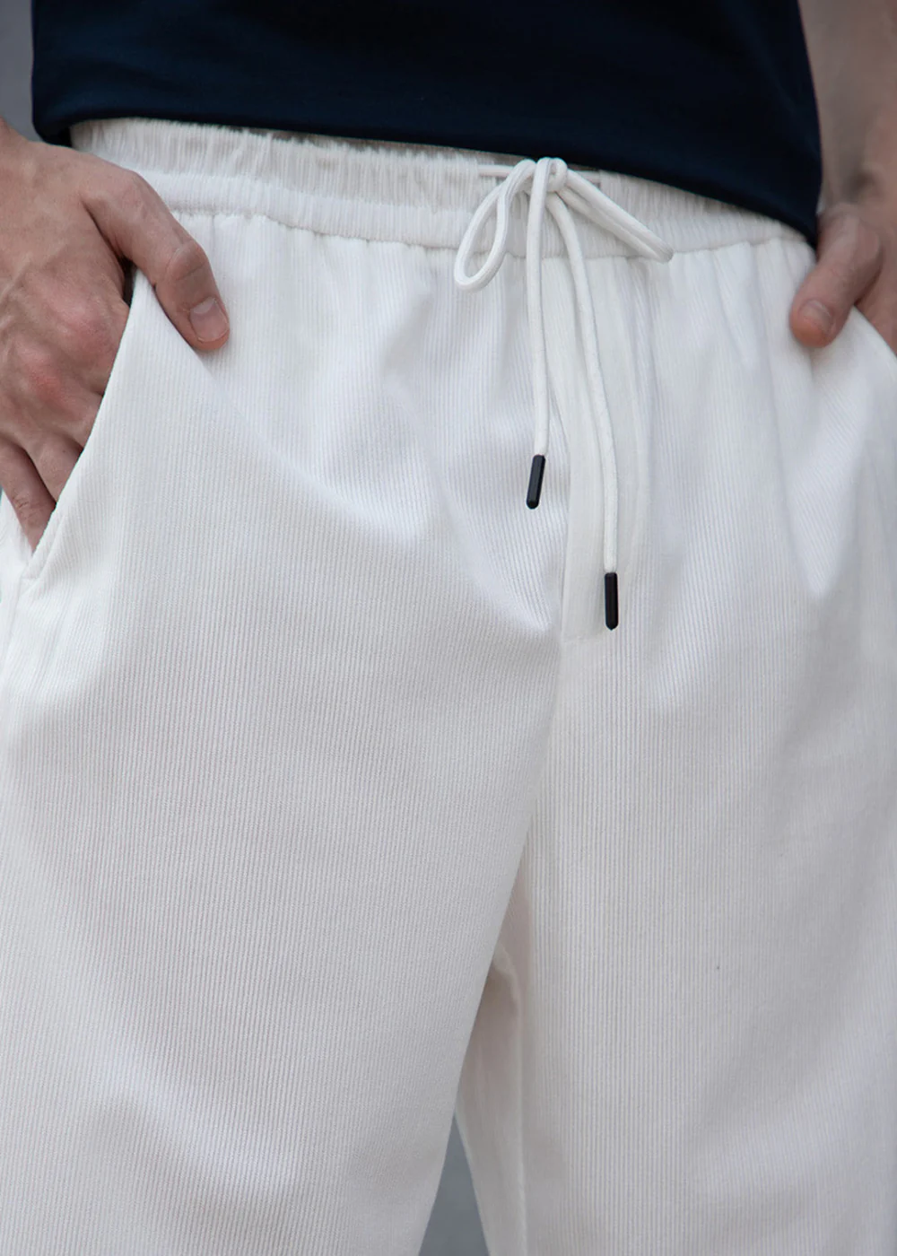 Ice White Corduroy Pant - Image 2