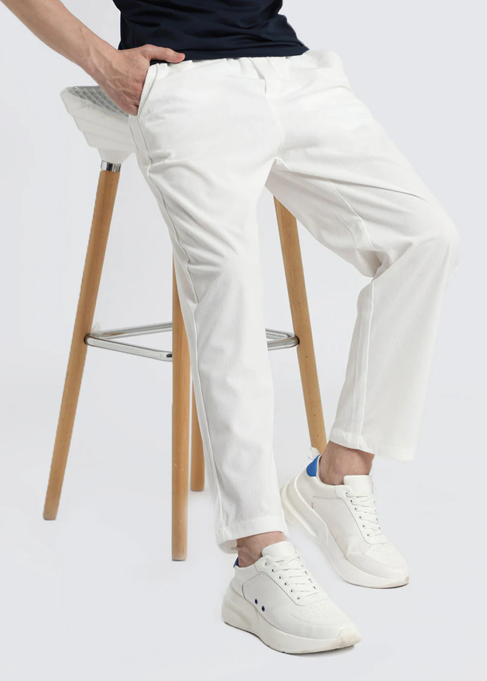 Ice White Corduroy Pant - Image 8