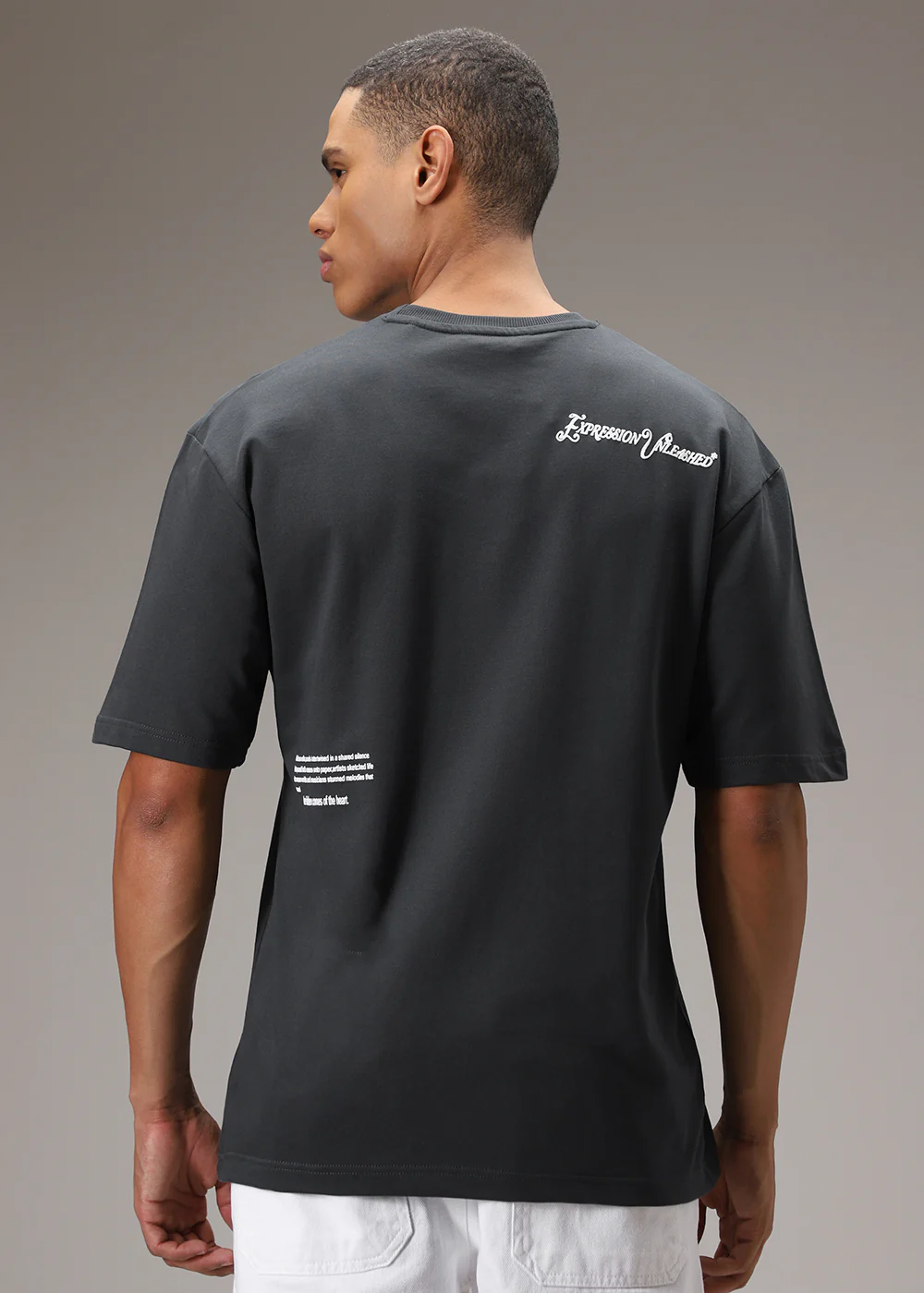 Indigo Blue Oversized T-Shirt - Image 3