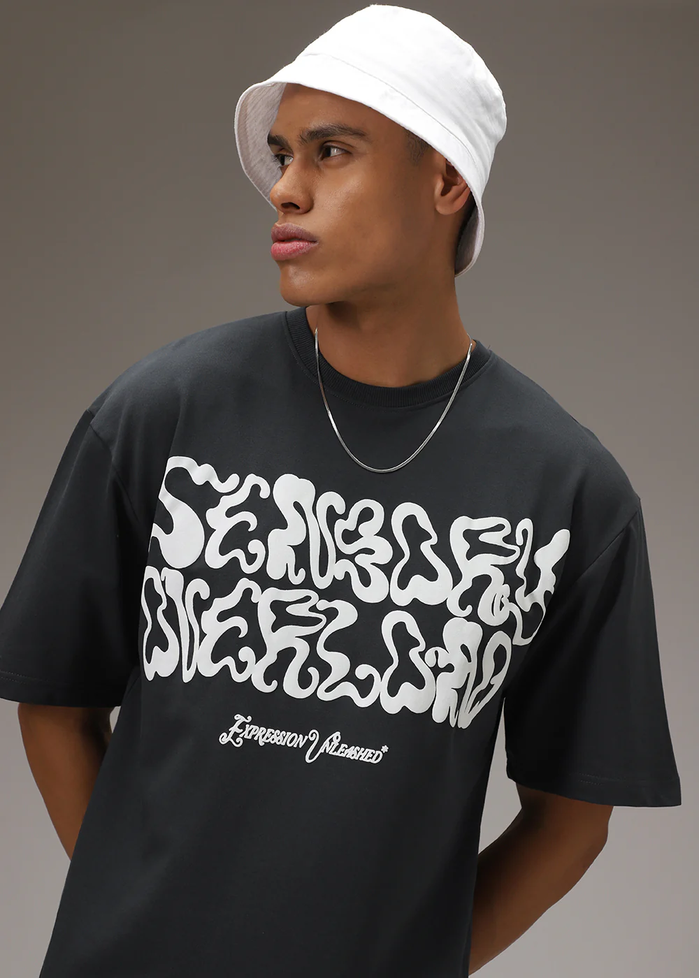 Indigo Blue Oversized T-Shirt - Image 4