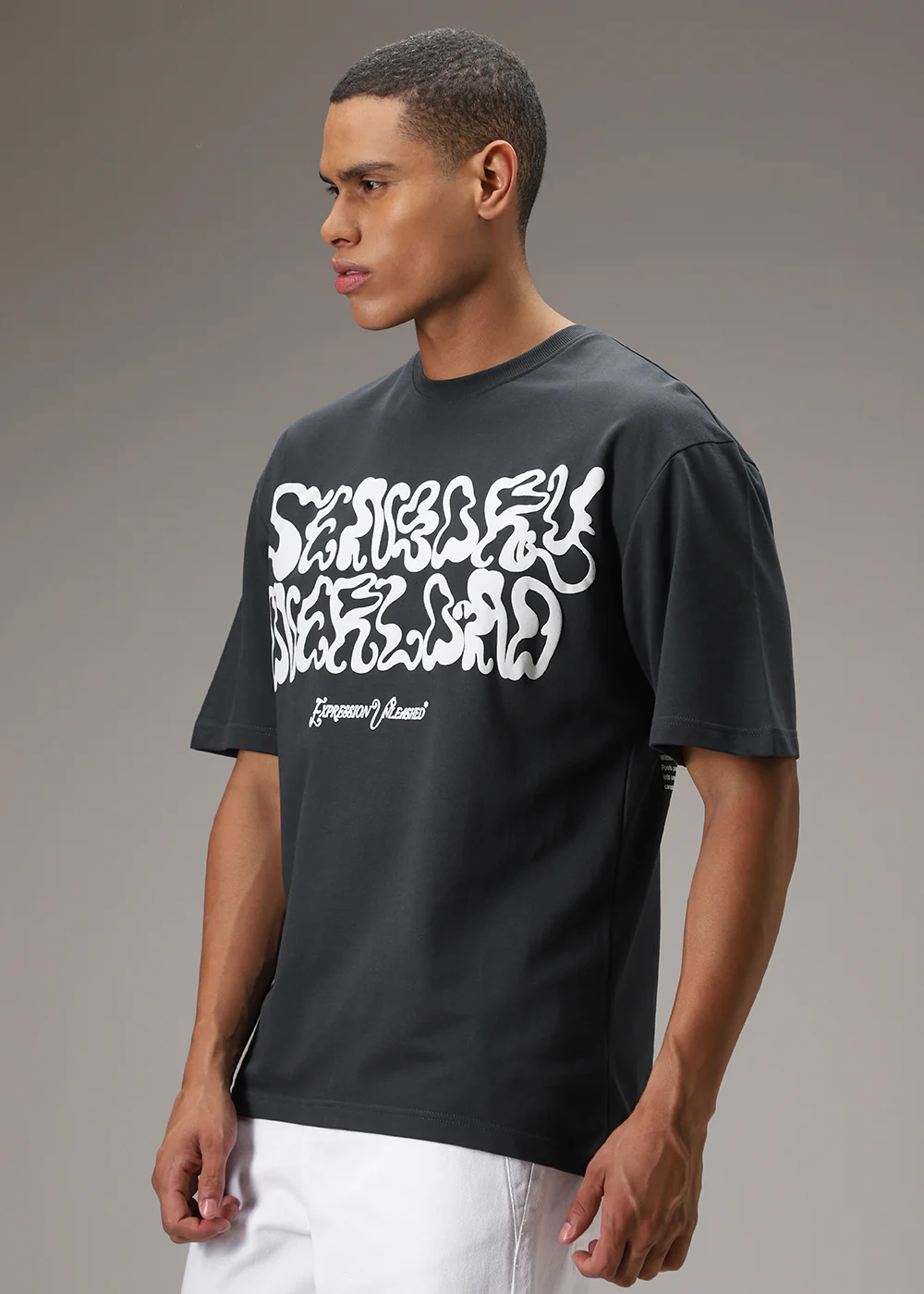 Indigo Blue Oversized T-Shirt - Image 5