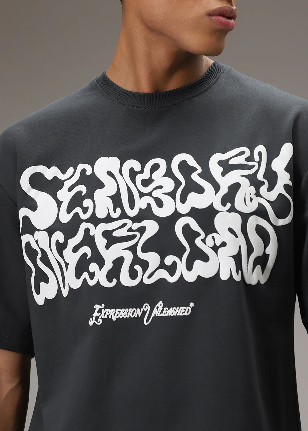 Indigo Blue Oversized T-Shirt - Image 6
