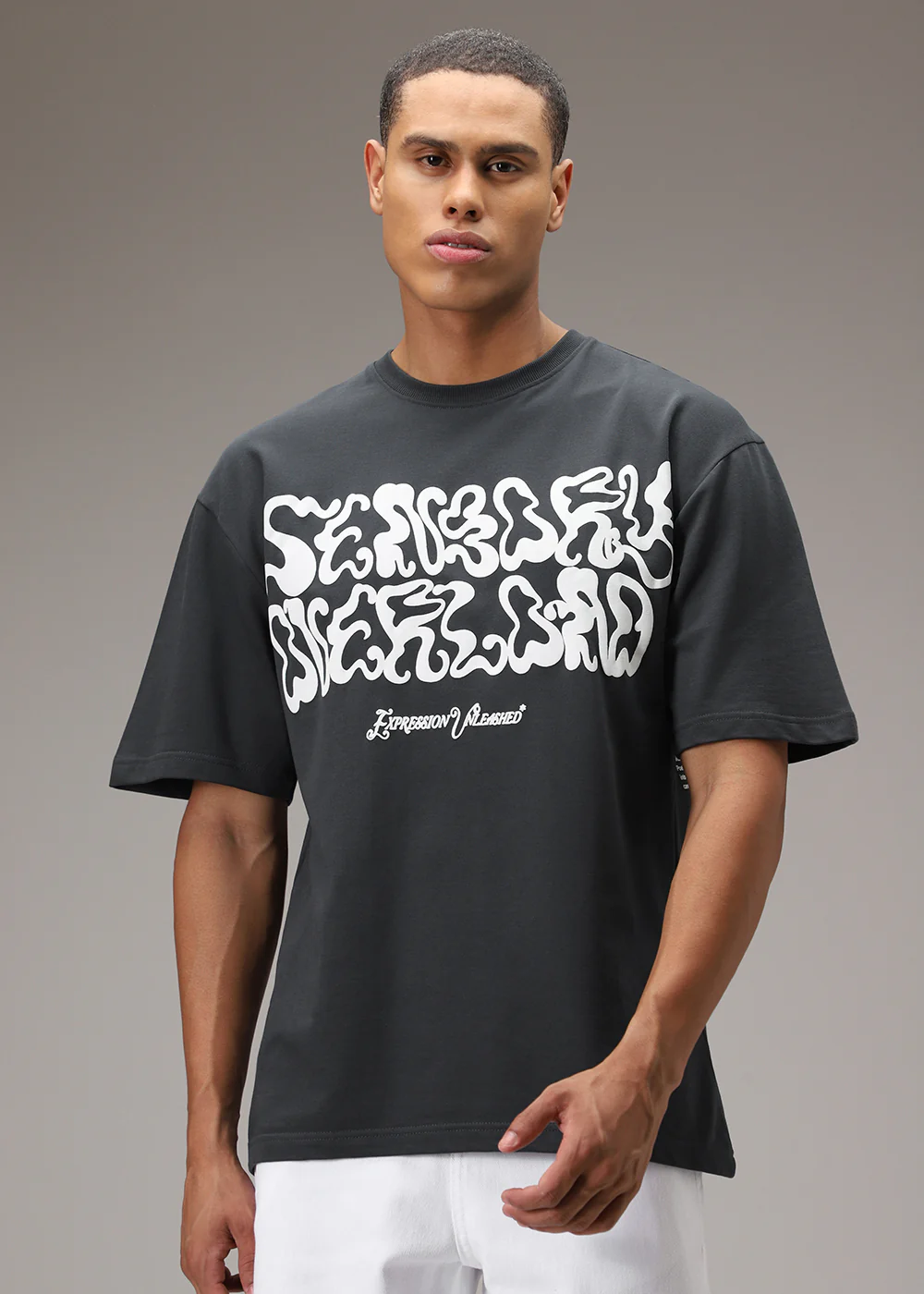 Indigo Blue Oversized T-Shirt - Image 7