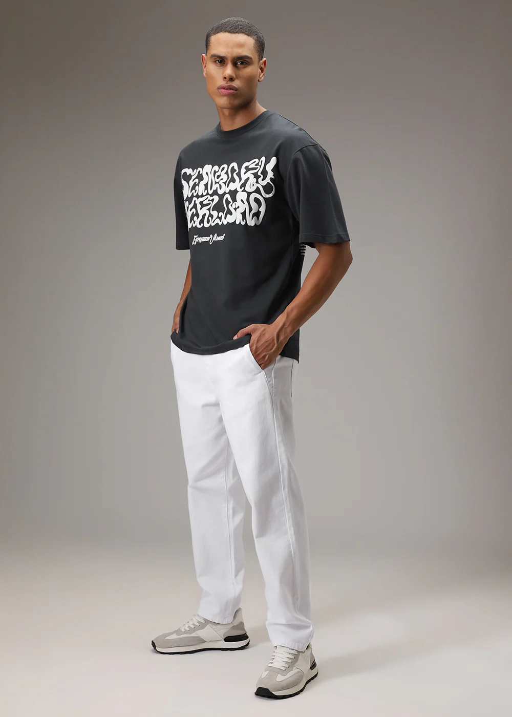 Indigo Blue Oversized T-Shirt - Image 8