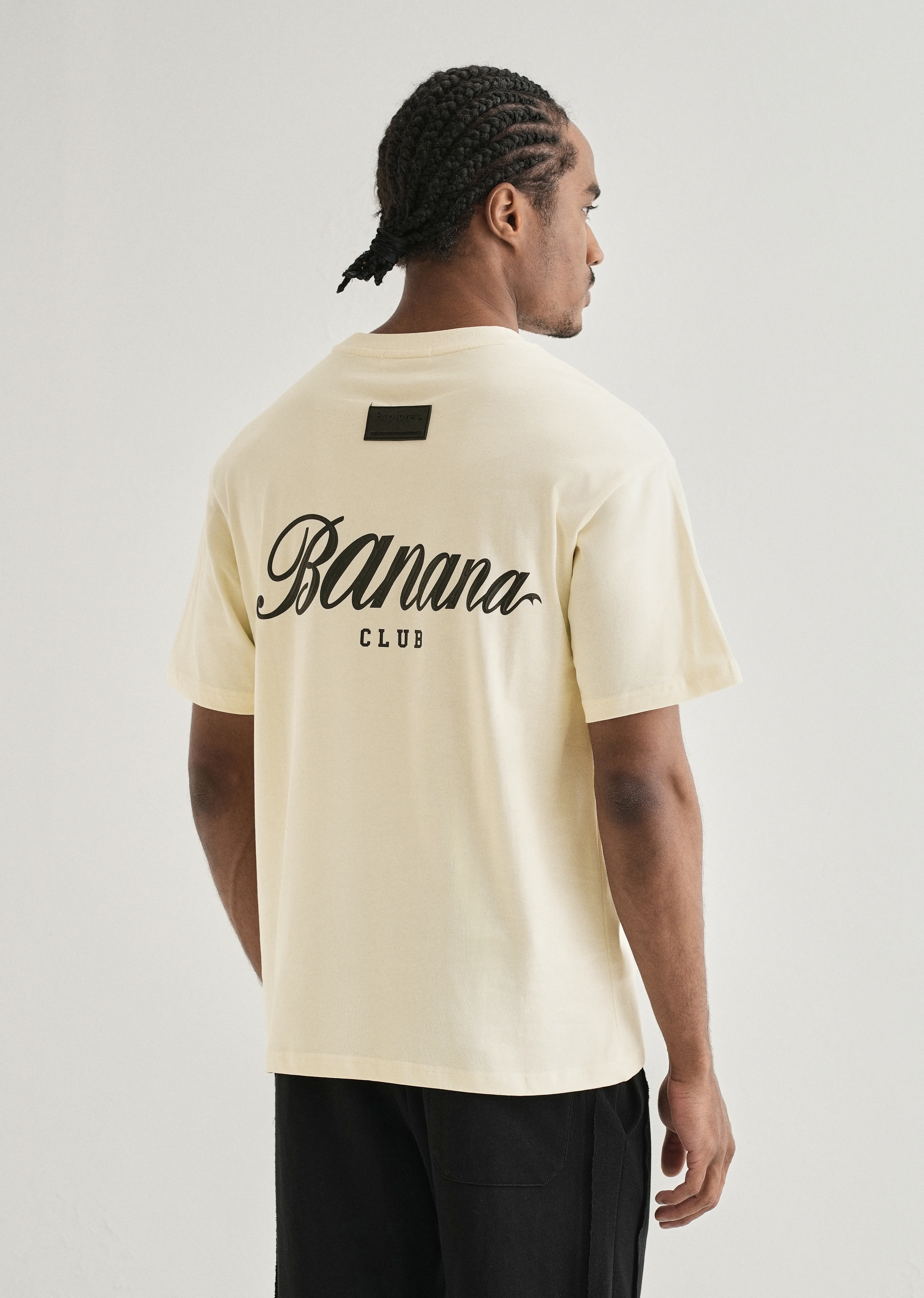 Ivory Embossed Printed Oversized T-shirt - Image 2