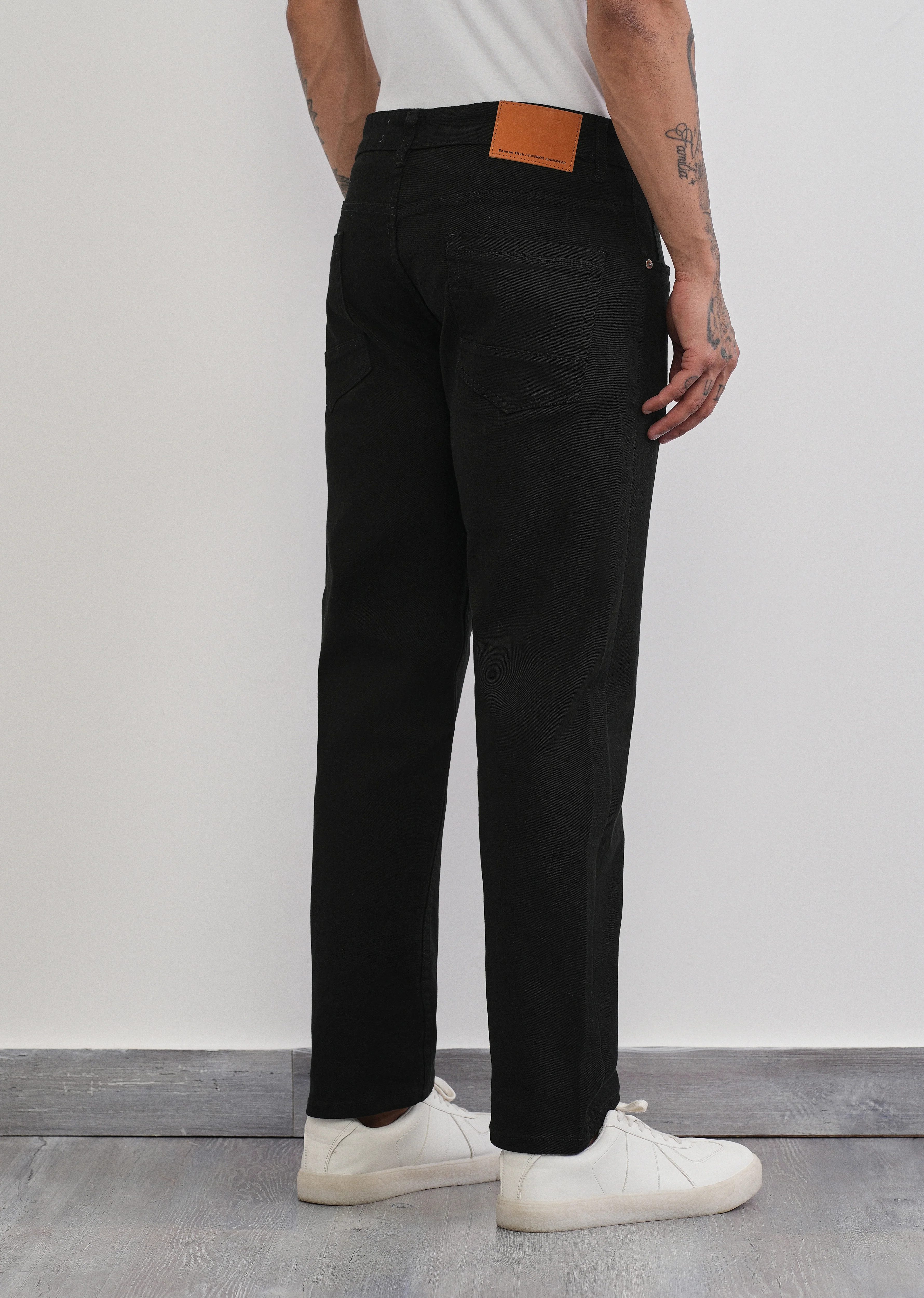 Jet Black Slim Fit Jeans - Image 2