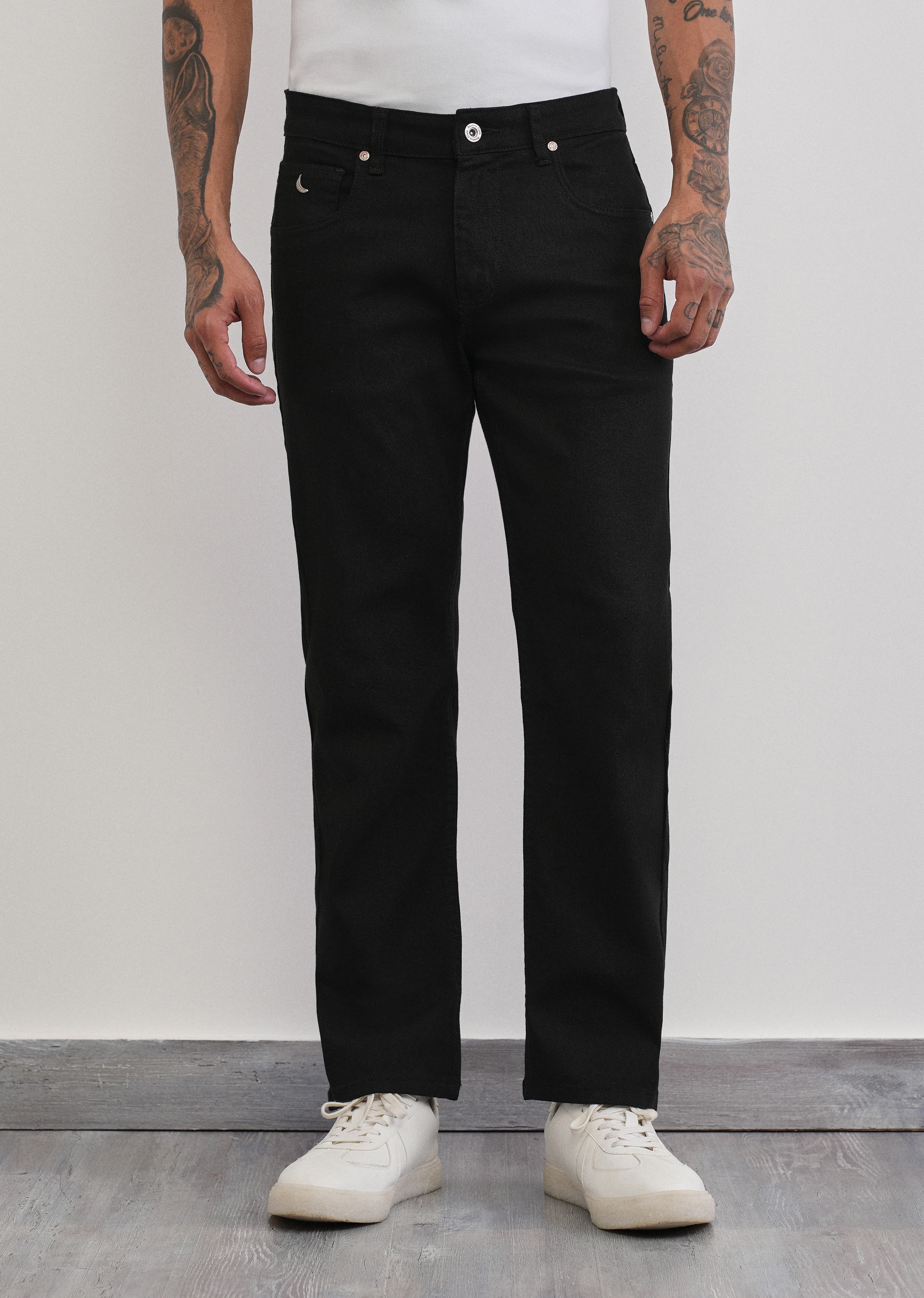 Jet Black Slim Fit Jeans - Image 3