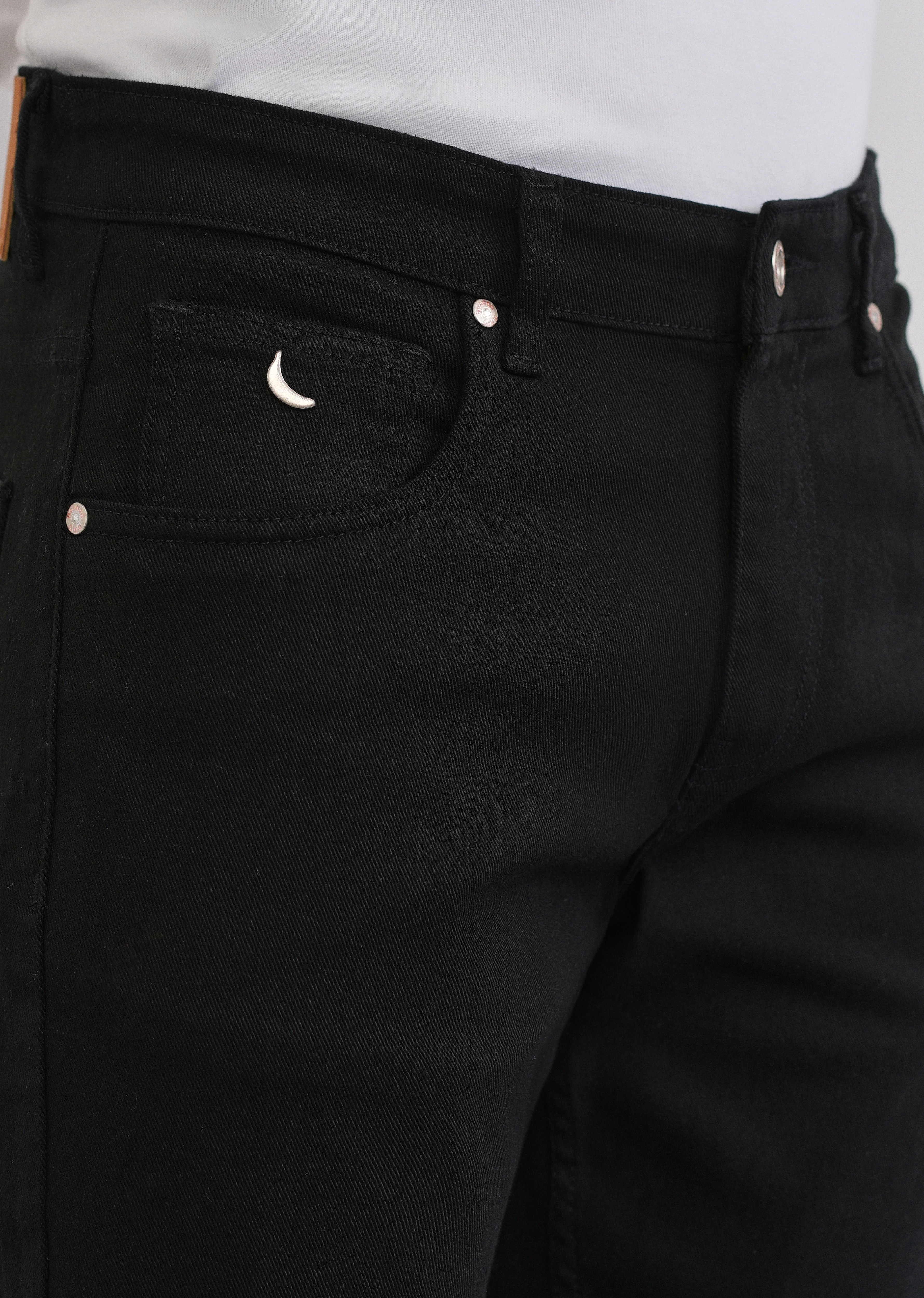 Jet Black Slim Fit Jeans - Image 5