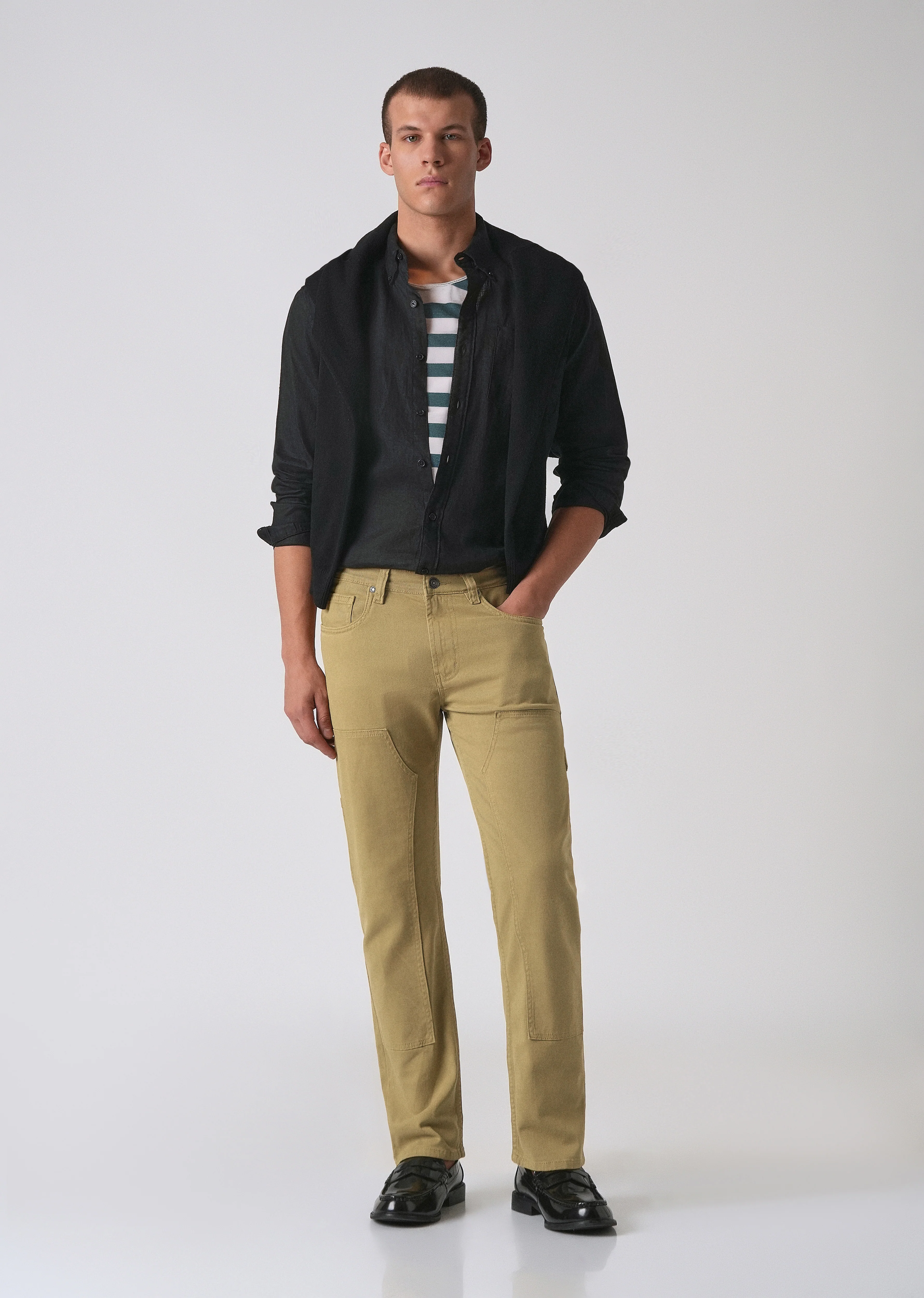 Khaki cargo denim - Image 6