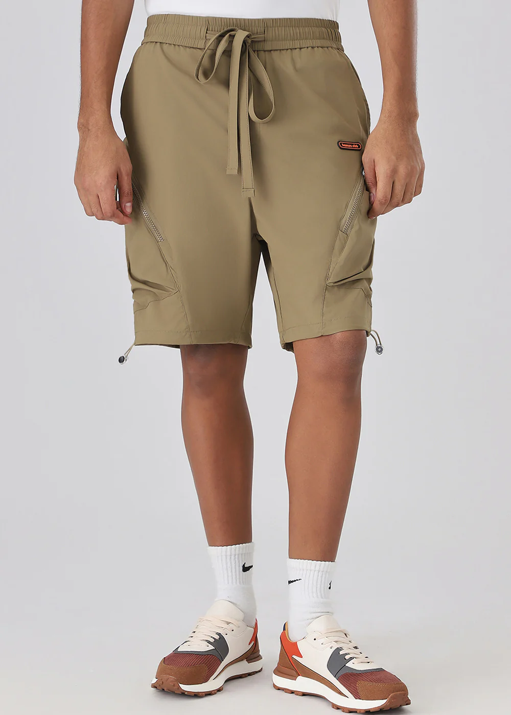 Khaki Cargo Shorts - Image 7