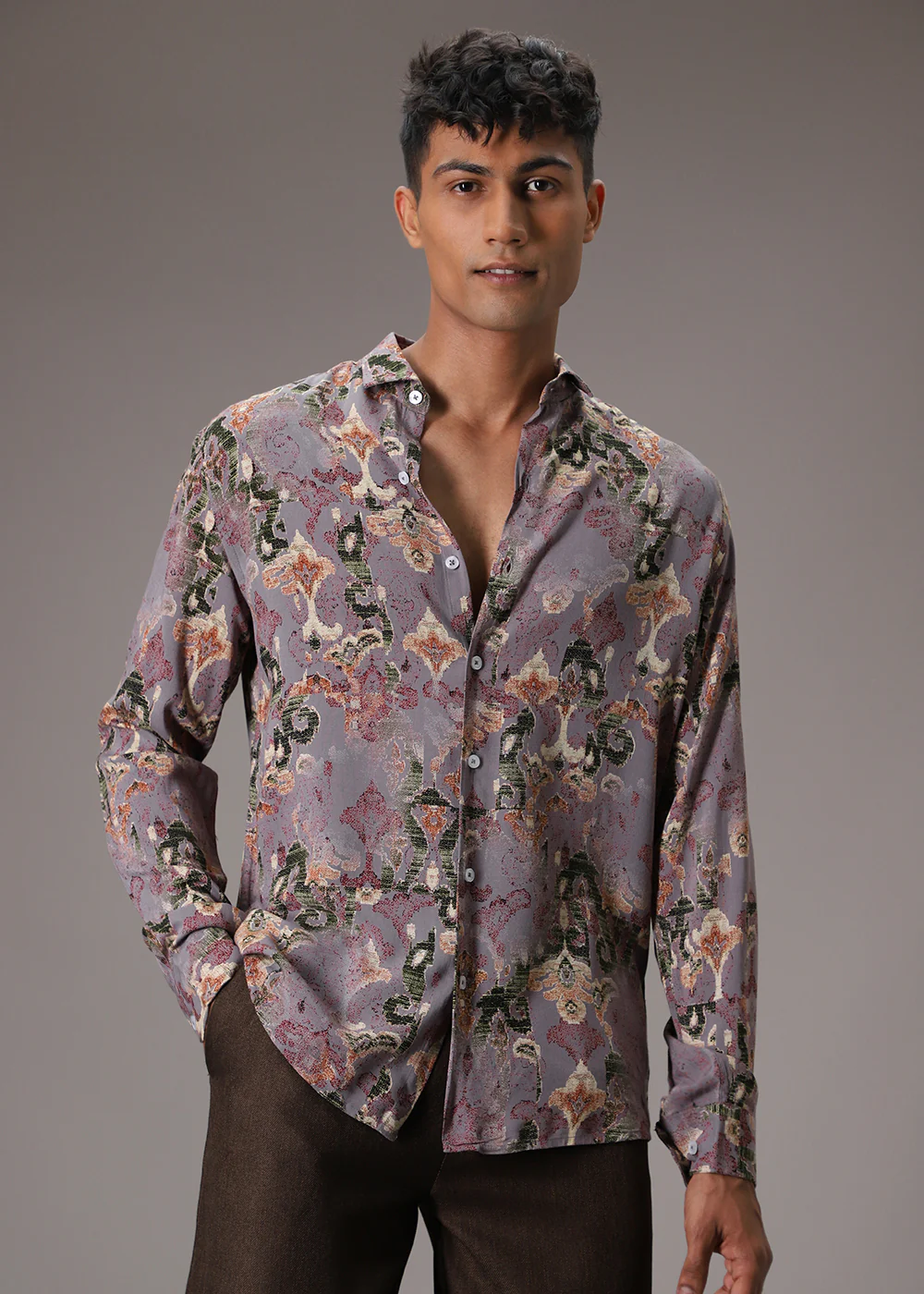 Lattice Lavender Feather Shirt - Image 3