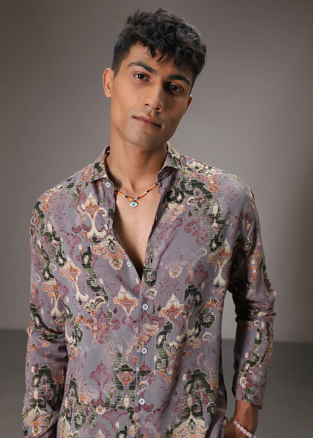 Lattice Lavender Feather Shirt - Image 5