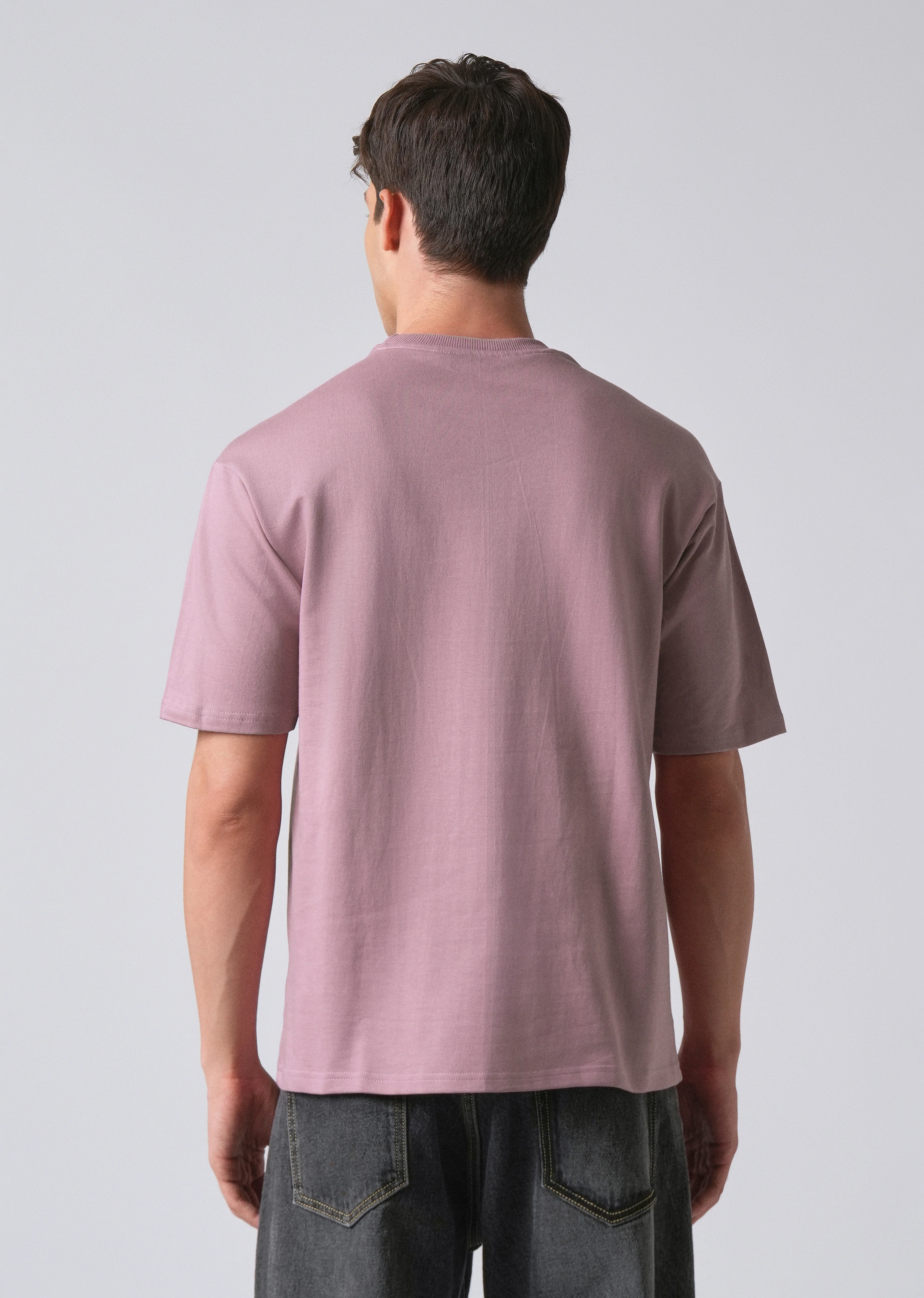 Lavender Basic Relaxed Fit T-shirt - Image 2