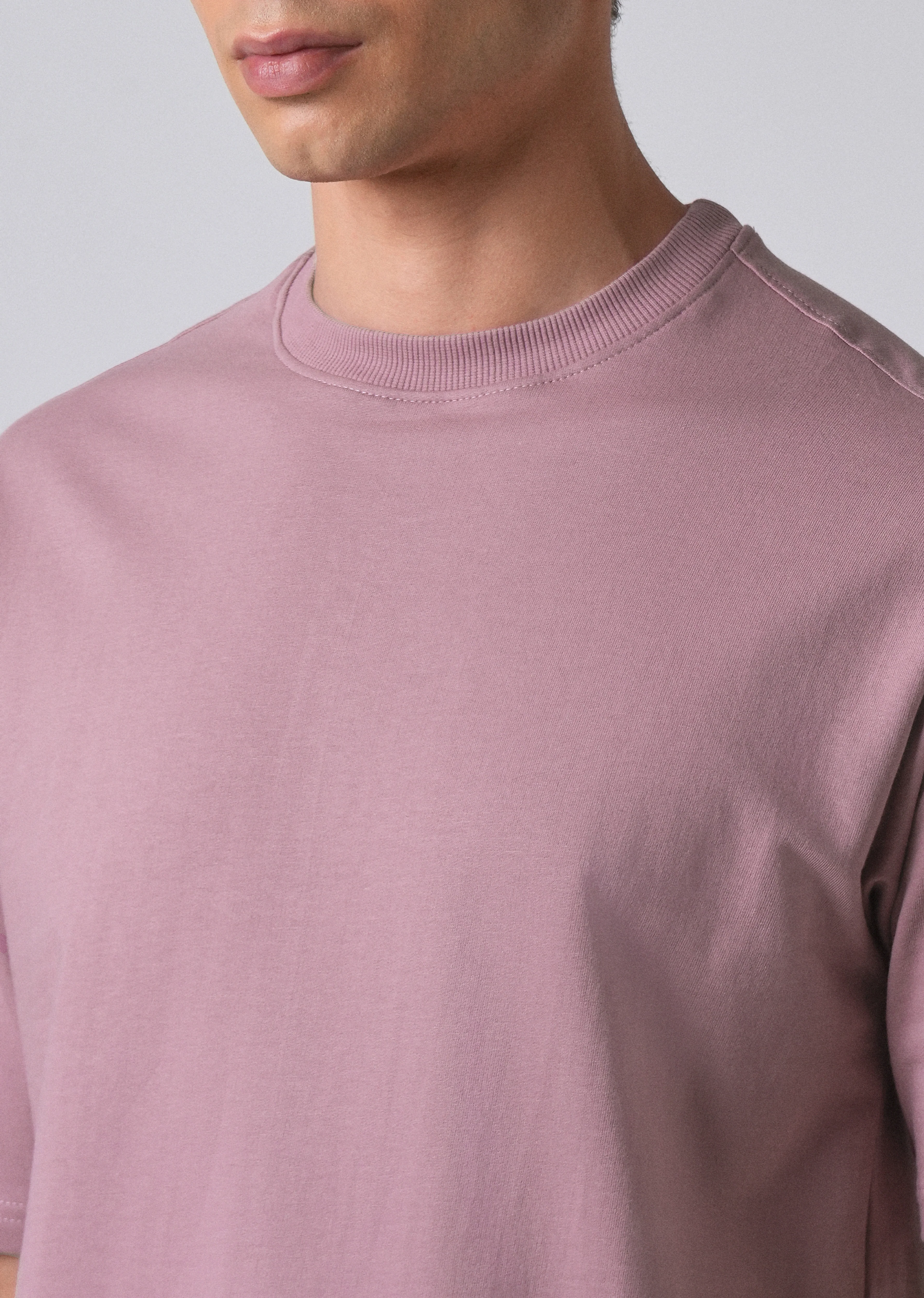 Lavender Basic Relaxed Fit T-shirt - Image 5