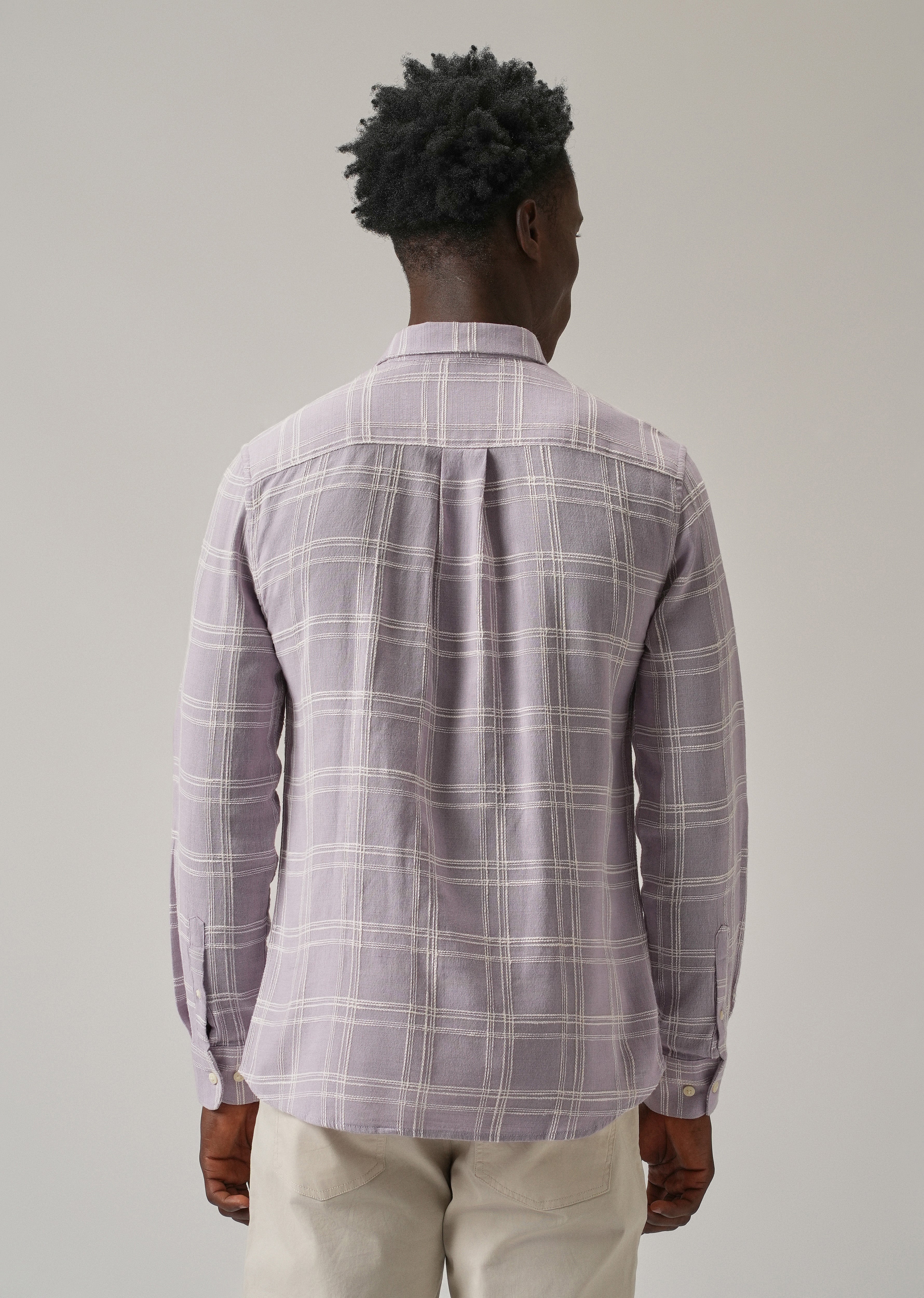 Lavender Chenille Check Shirt - Image 2