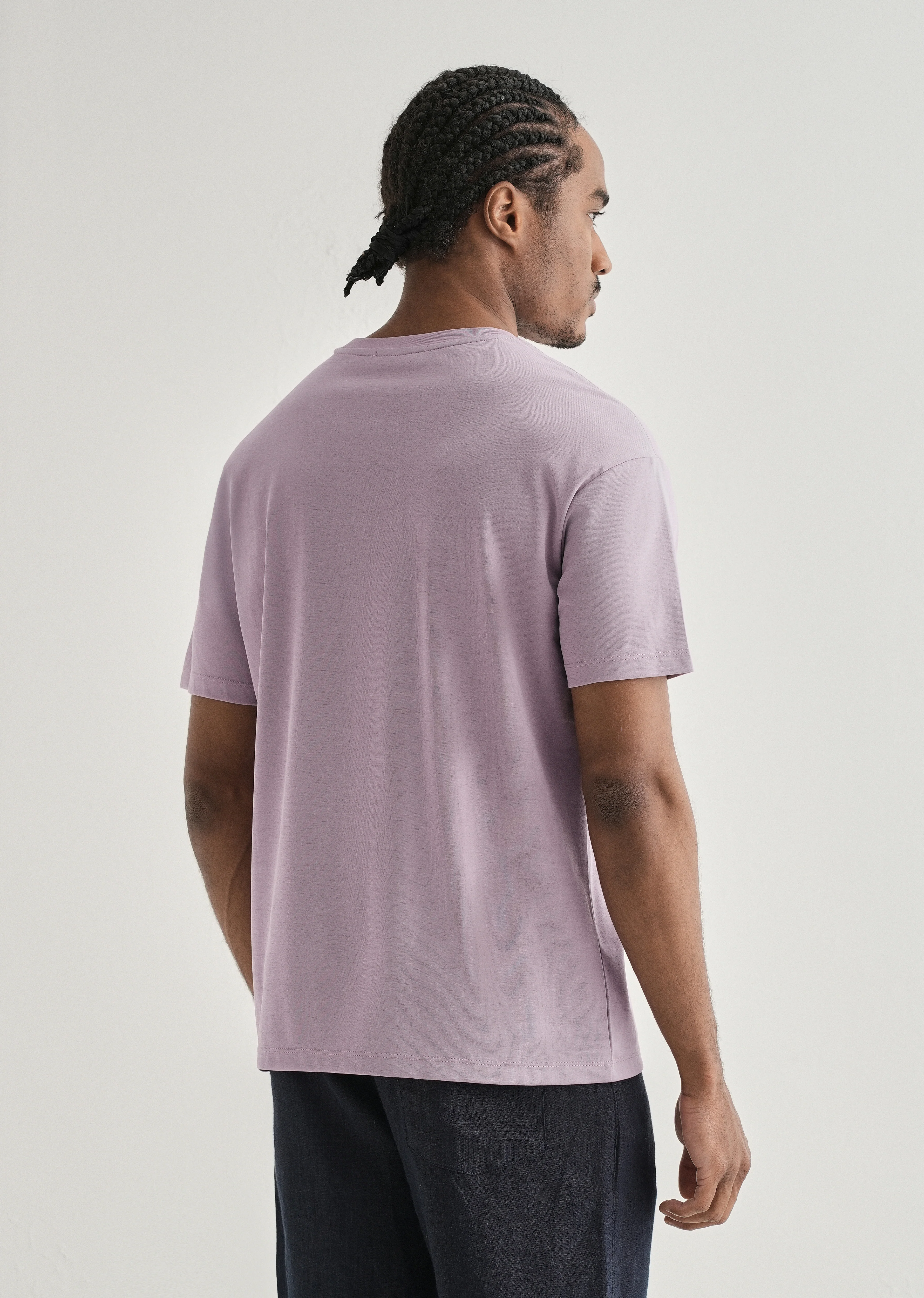 Lavender Crew Neck T-shirt - Image 2