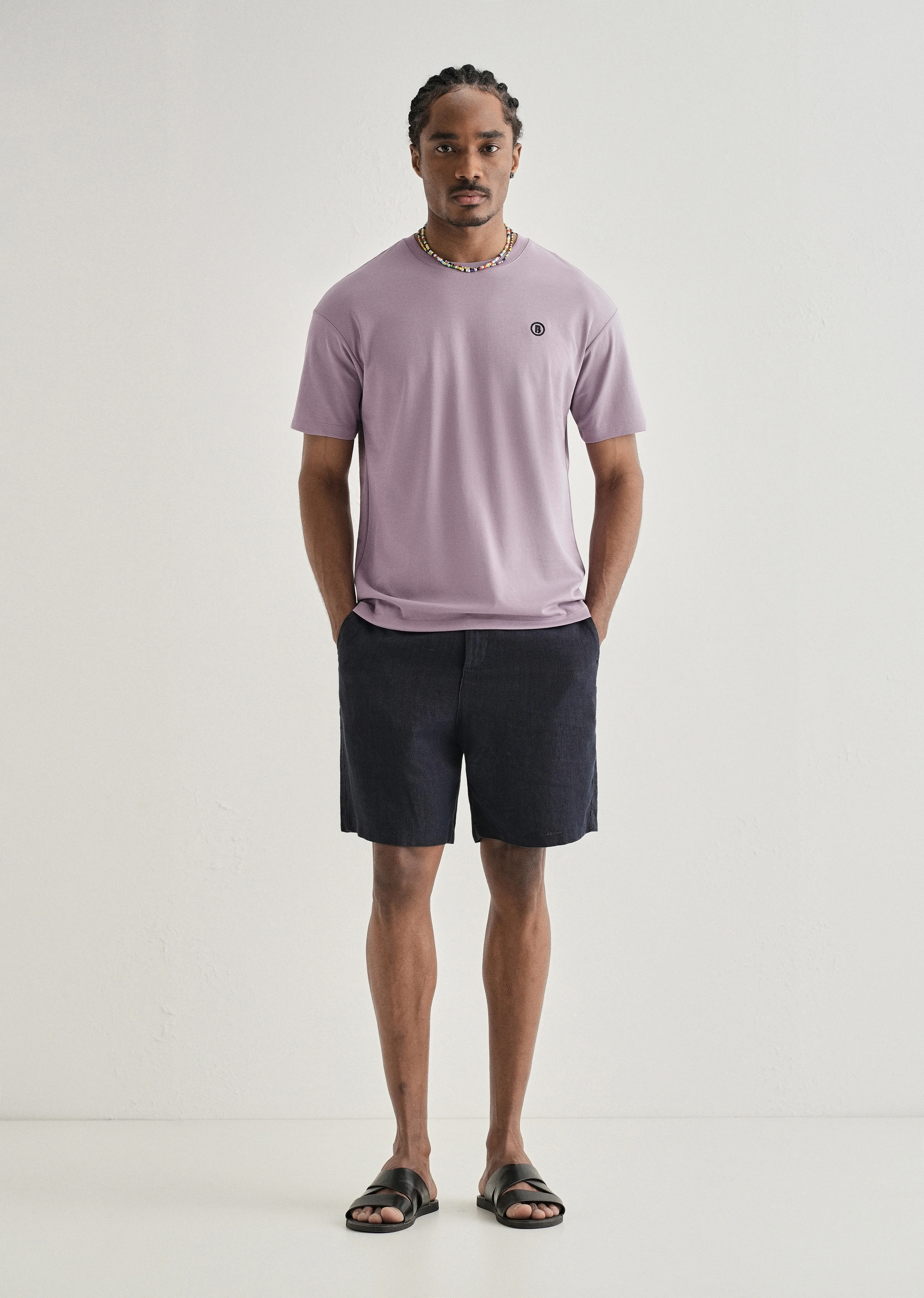 Lavender Crew Neck T-shirt - Image 6