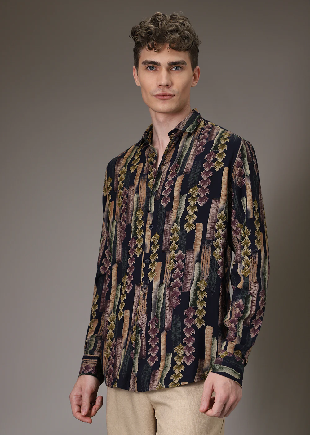 Lavender Flora Feather Shirt - Image 3