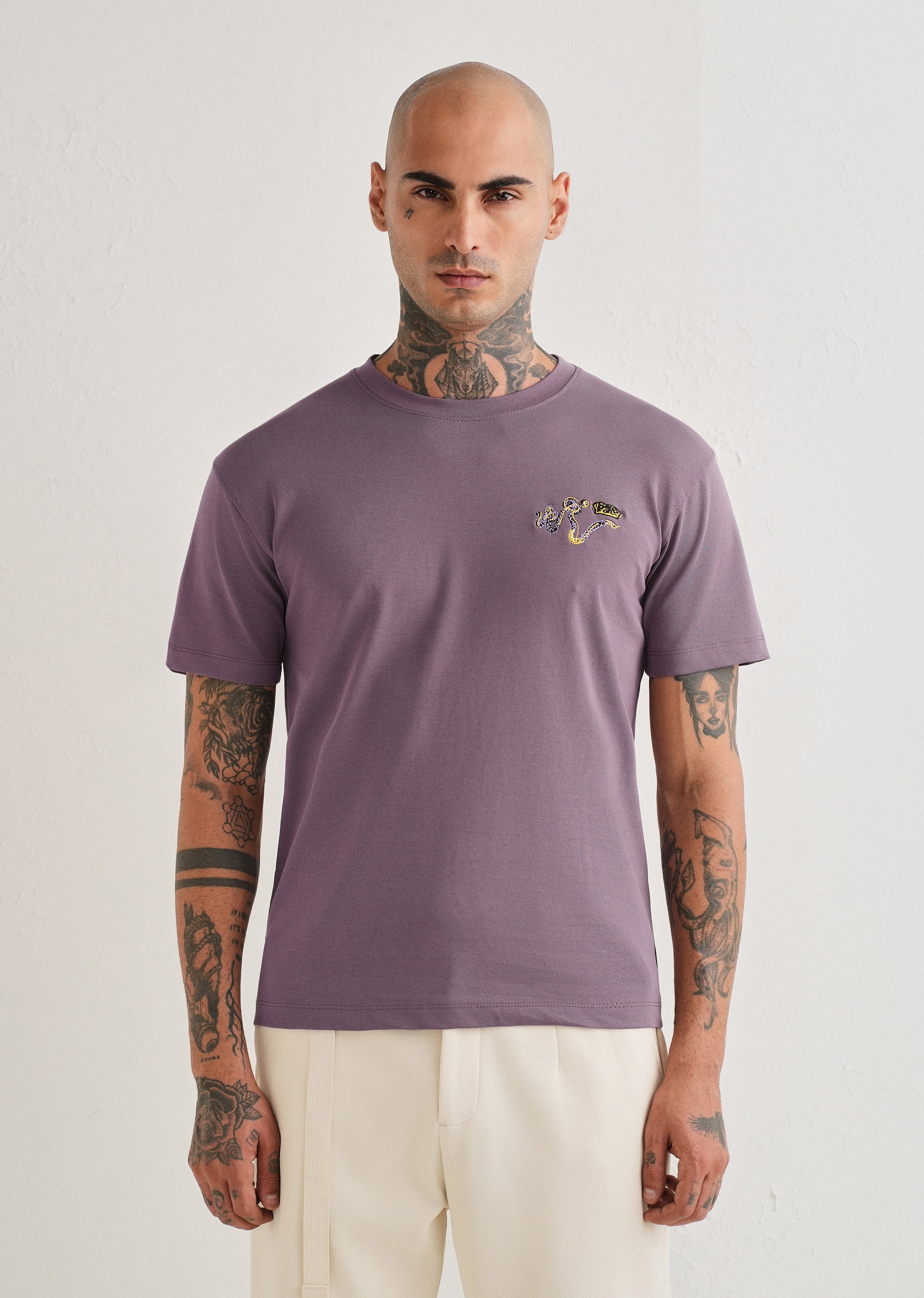 Lavender Graphic Printed T-shirt - Image 2