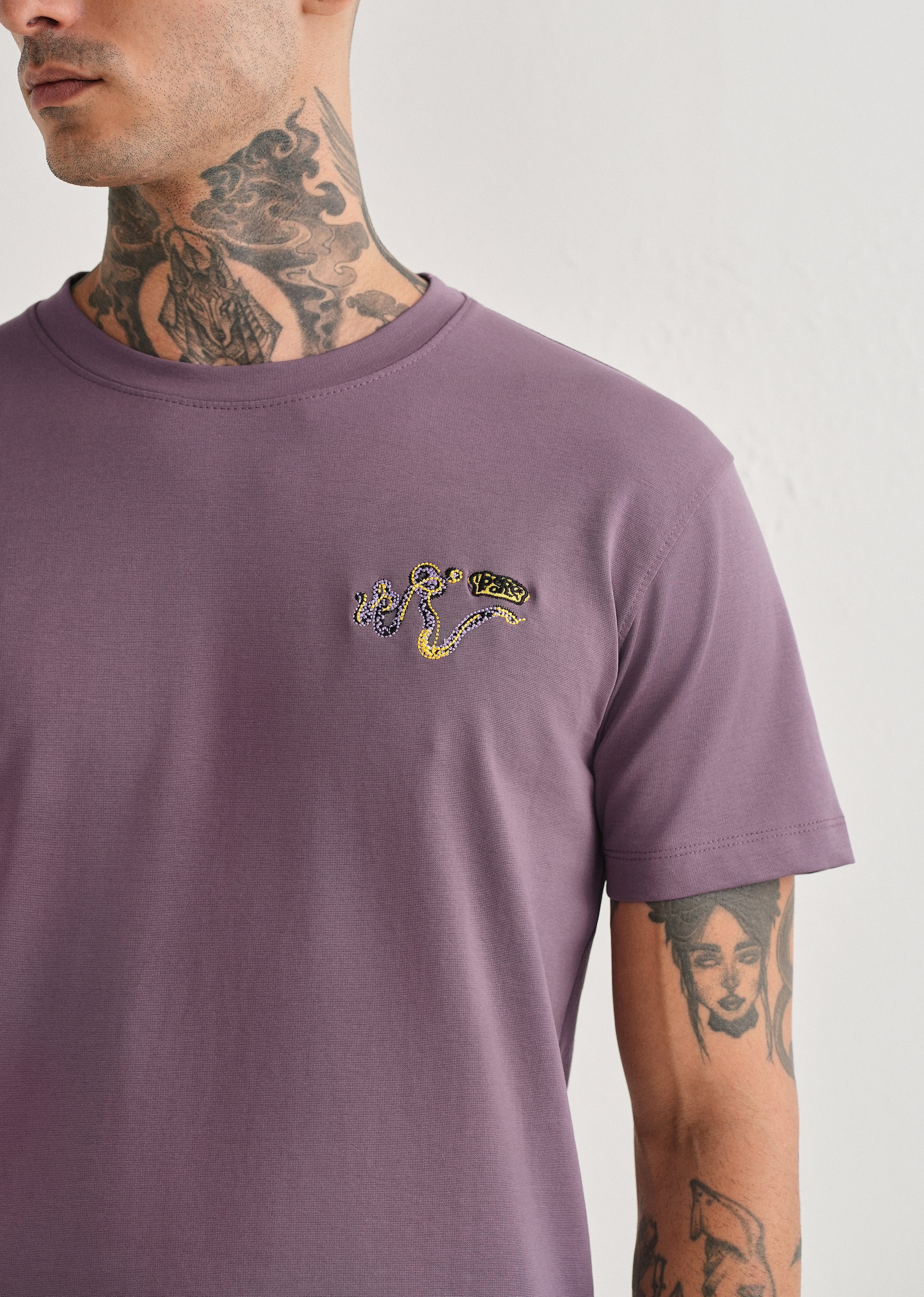 Lavender Graphic Printed T-shirt - Image 4