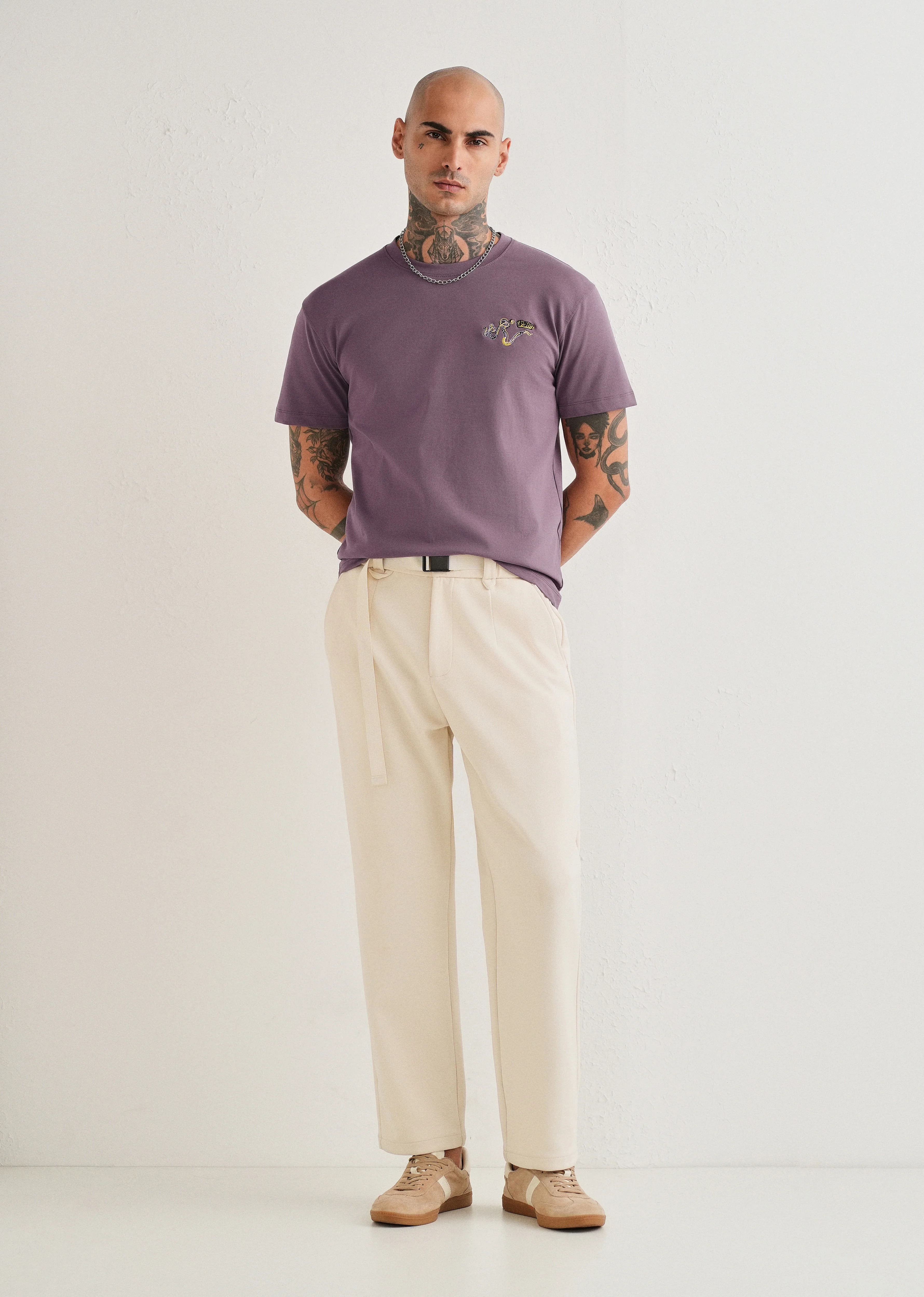Lavender Graphic Printed T-shirt - Image 6
