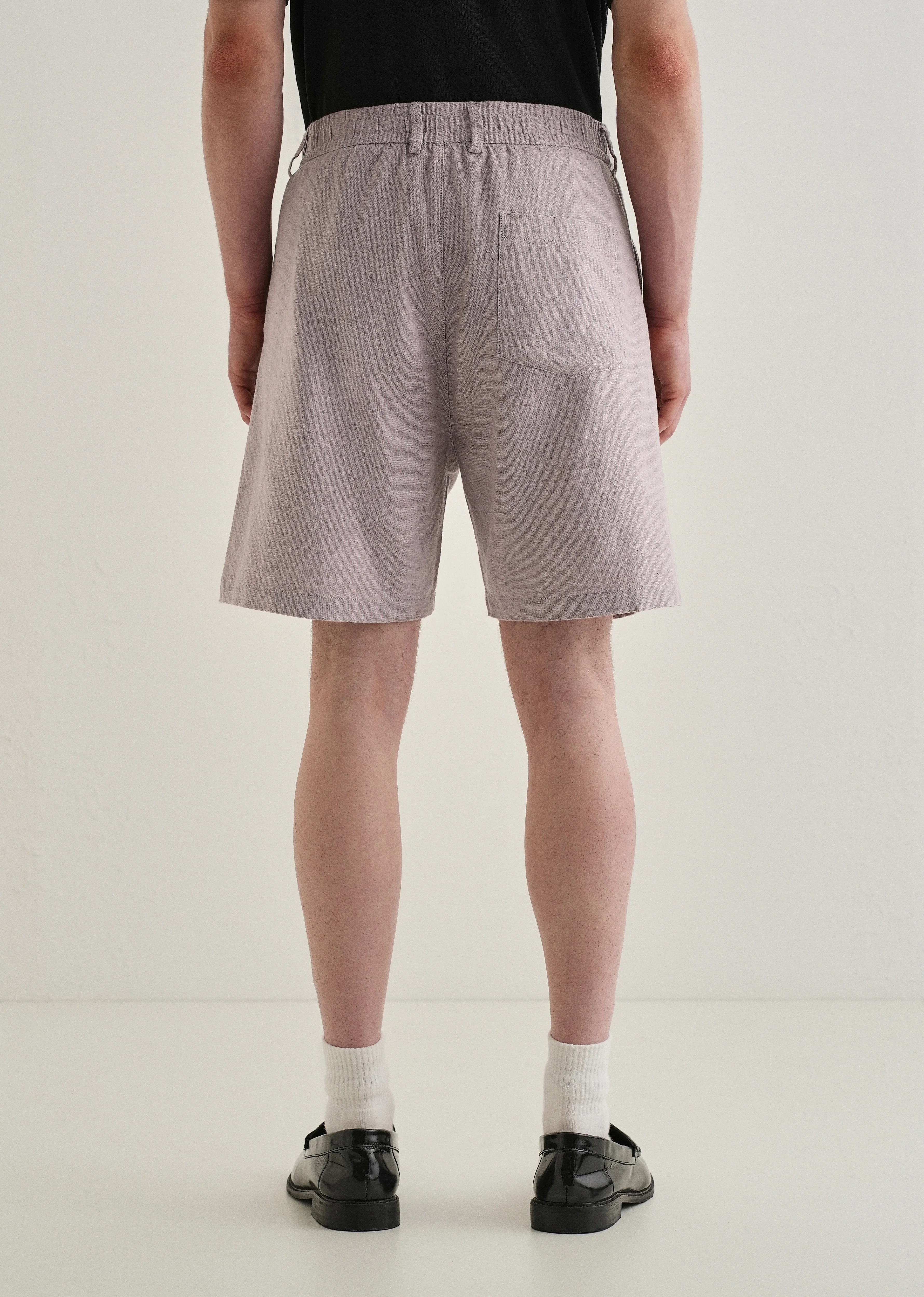 Lavender Linen Shorts - Image 6