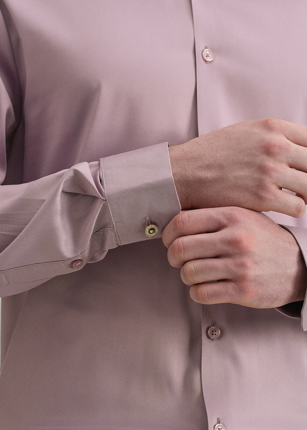 Lavender Plain Stitchless Placket Shirt - Image 2