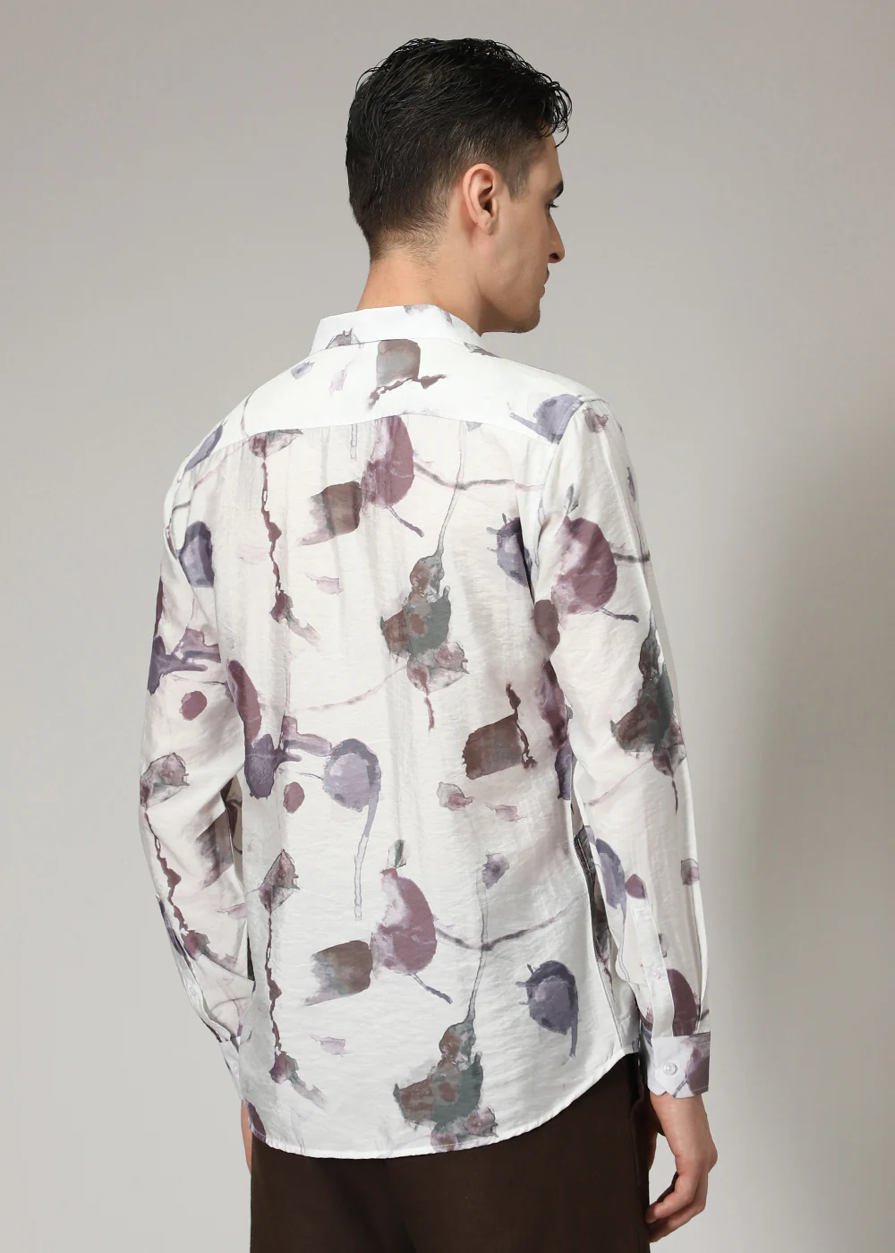 Lavender Wash Print Shirt - Image 3