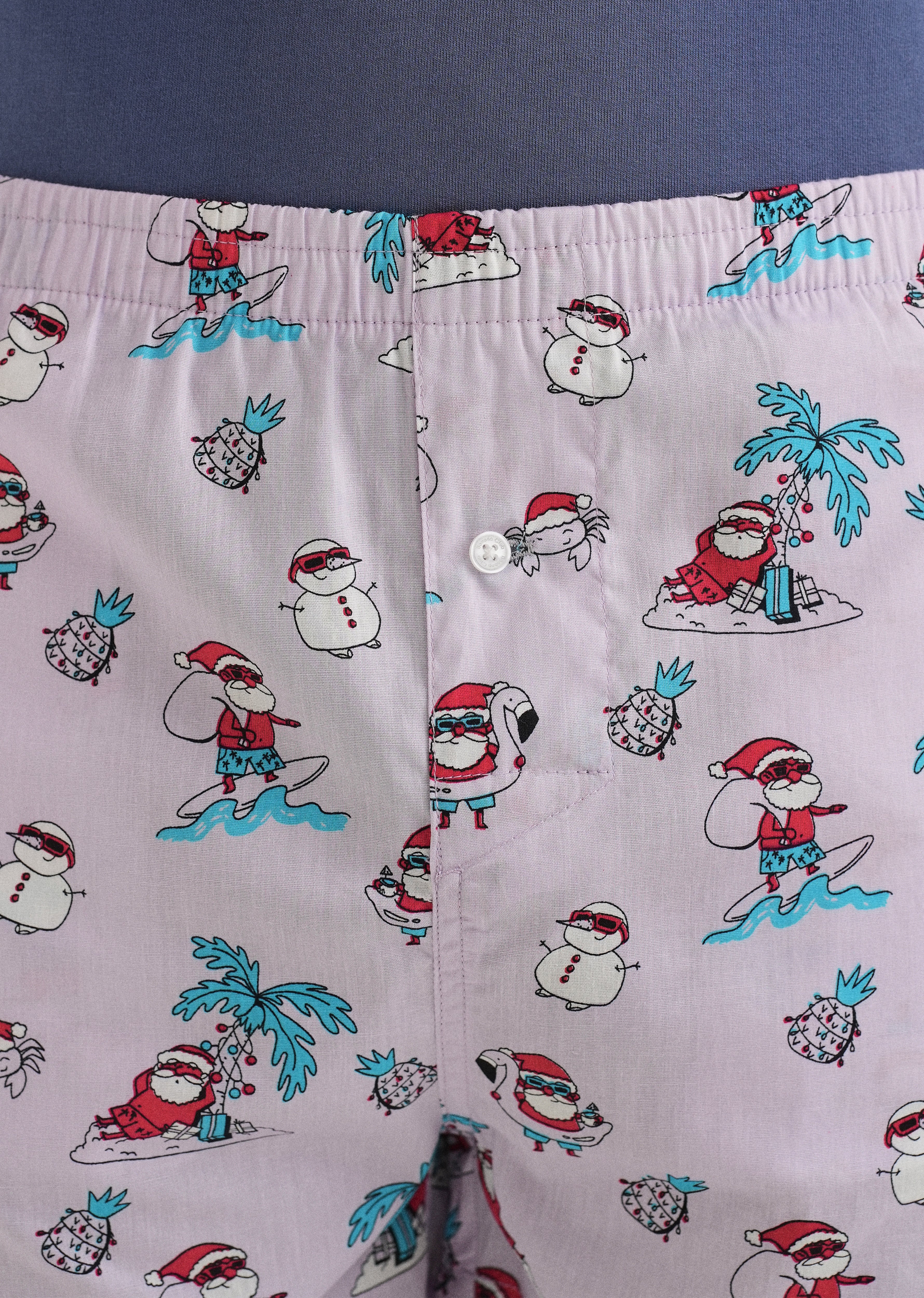 Lavender Xmas Printed Boxer - Image 3